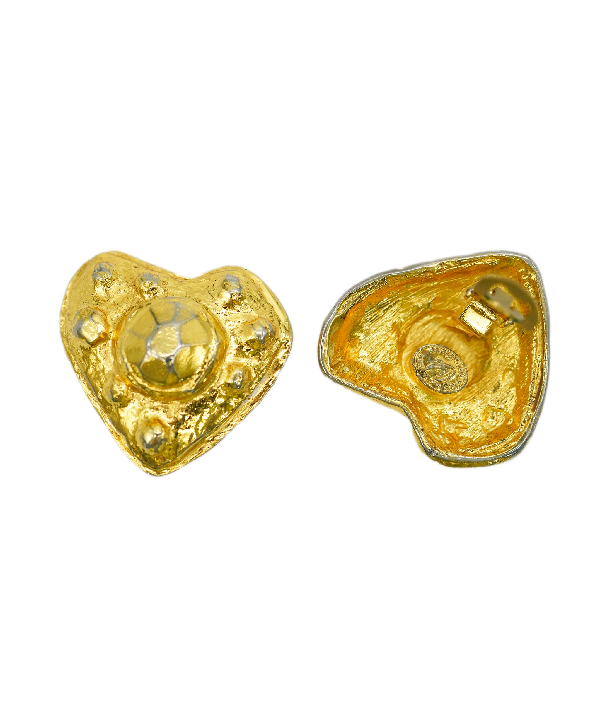 Christian Lacroix Studs gold heart earrings AGC1742