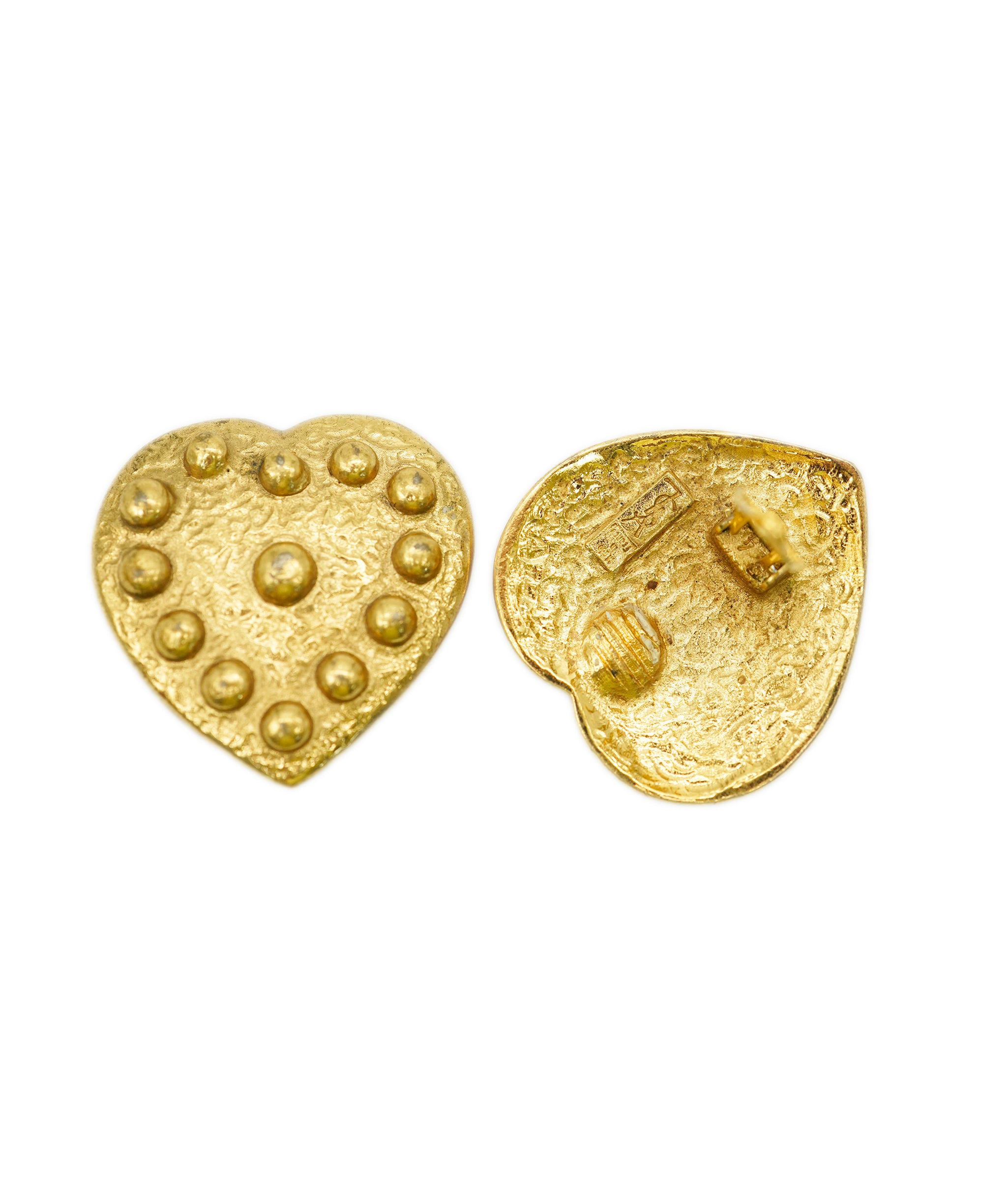 YSL Gold studs heart earring AGC1745