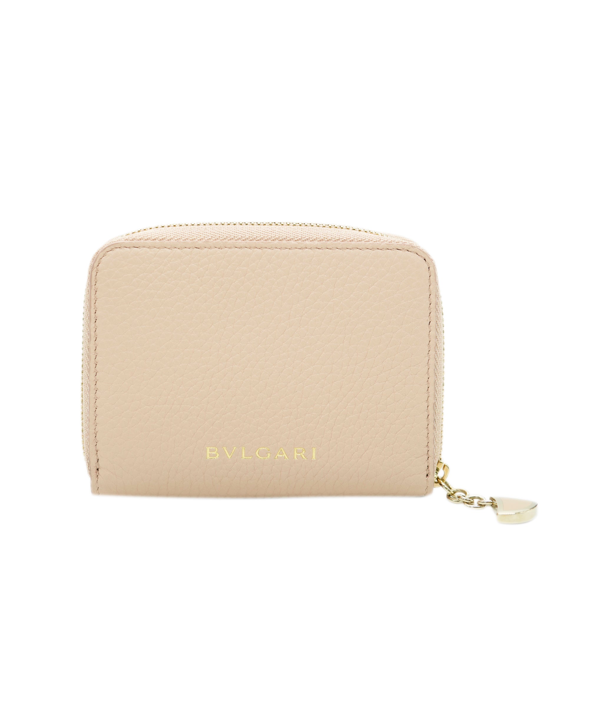 Bvlgari Light Pink Zip Compact Wallet  ALC1627