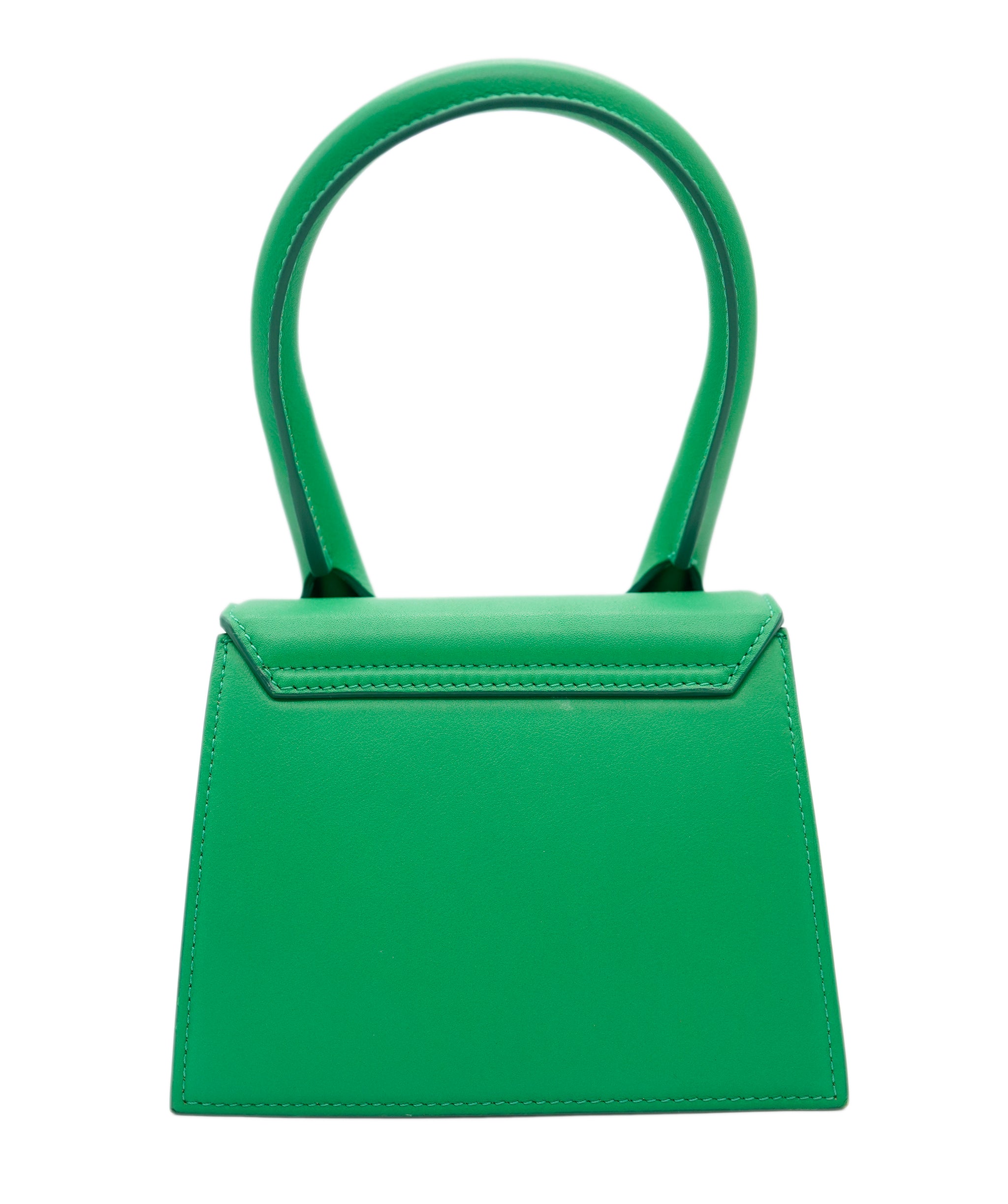 Jacquemus Le Chiquito Medium Green leather top handle bag ALC1863