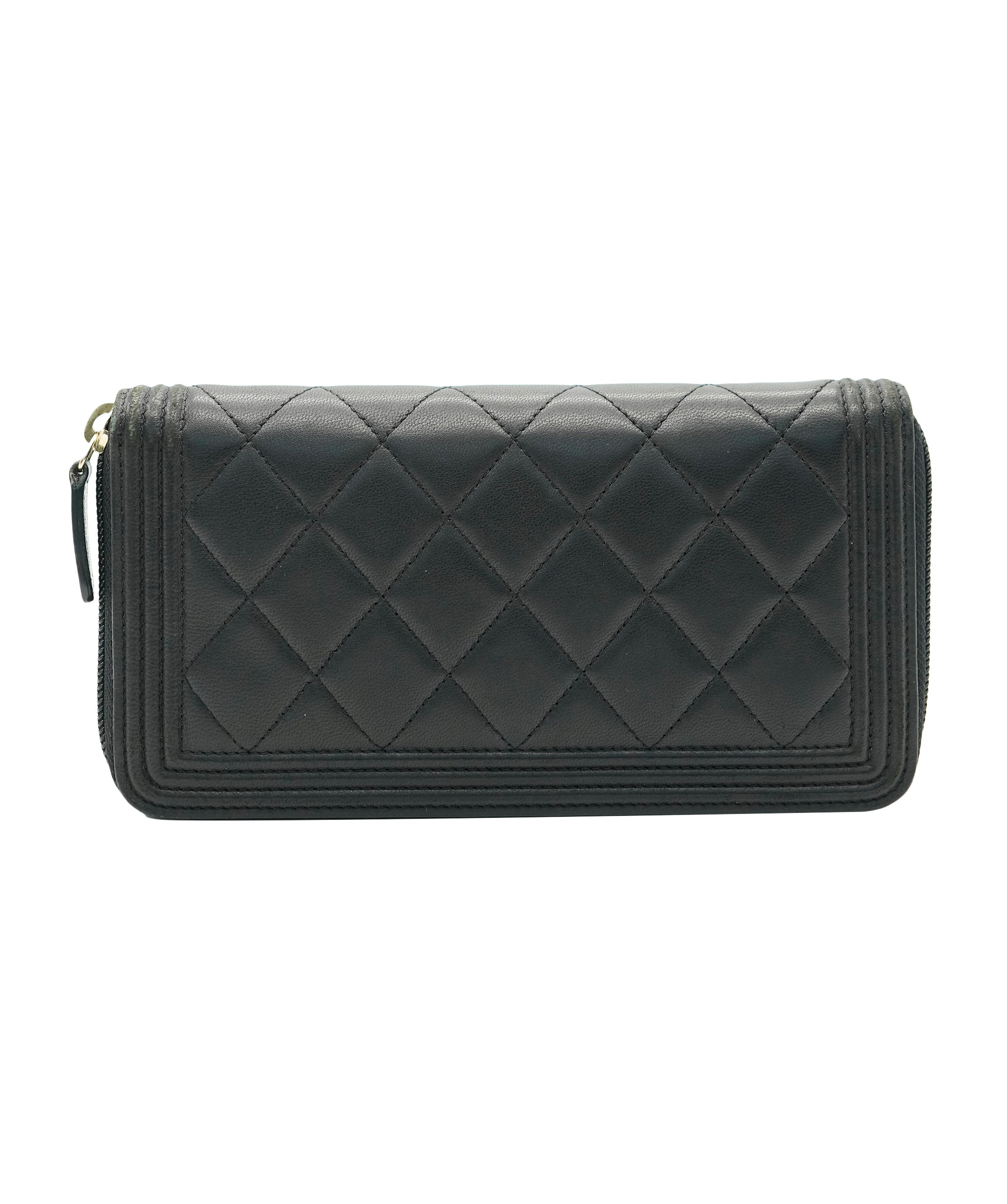 Chanel Boy Lambskin Zip Wallet ALL0829