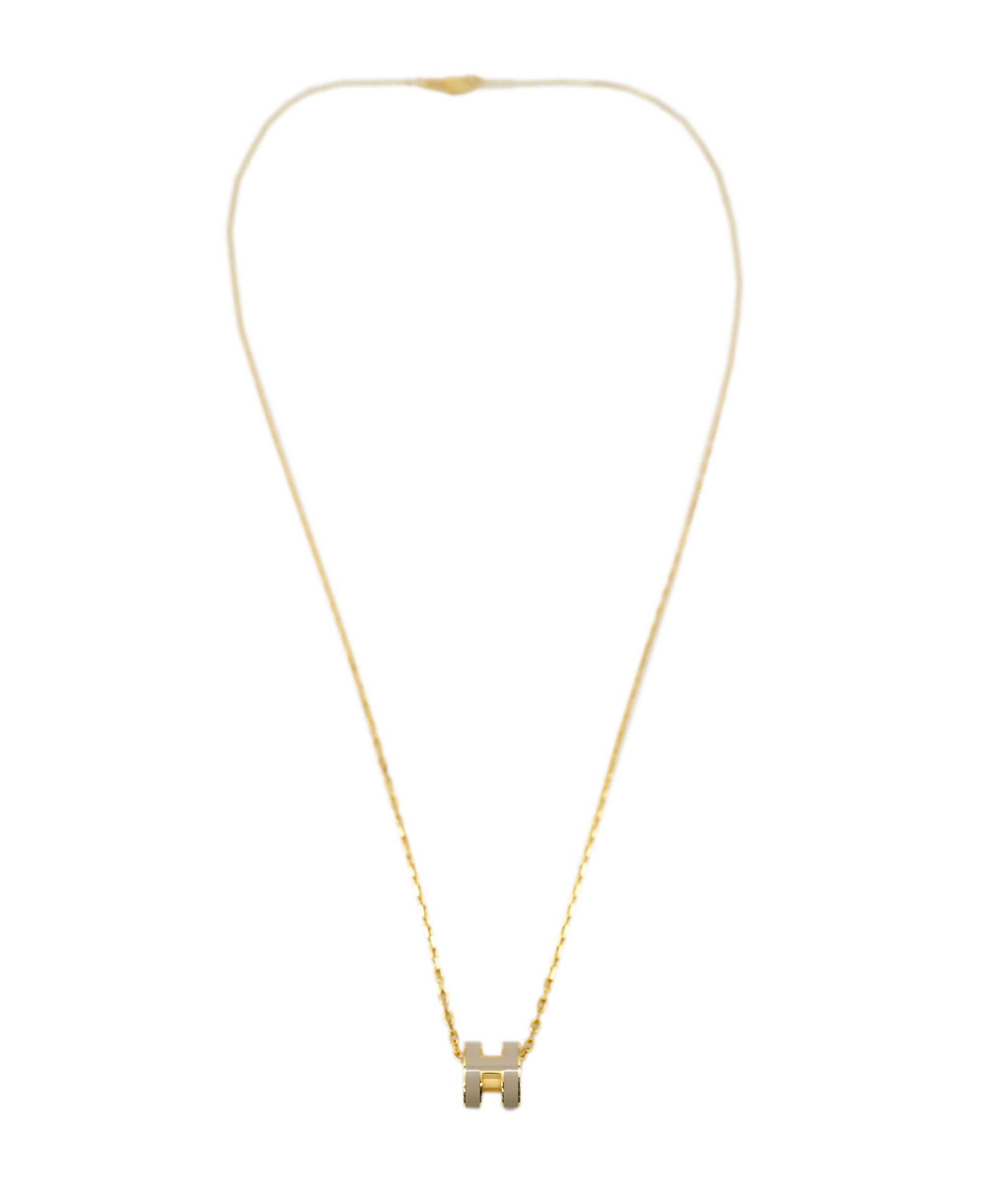 Hermes H POP Necklace Marron Glacé ALC1865