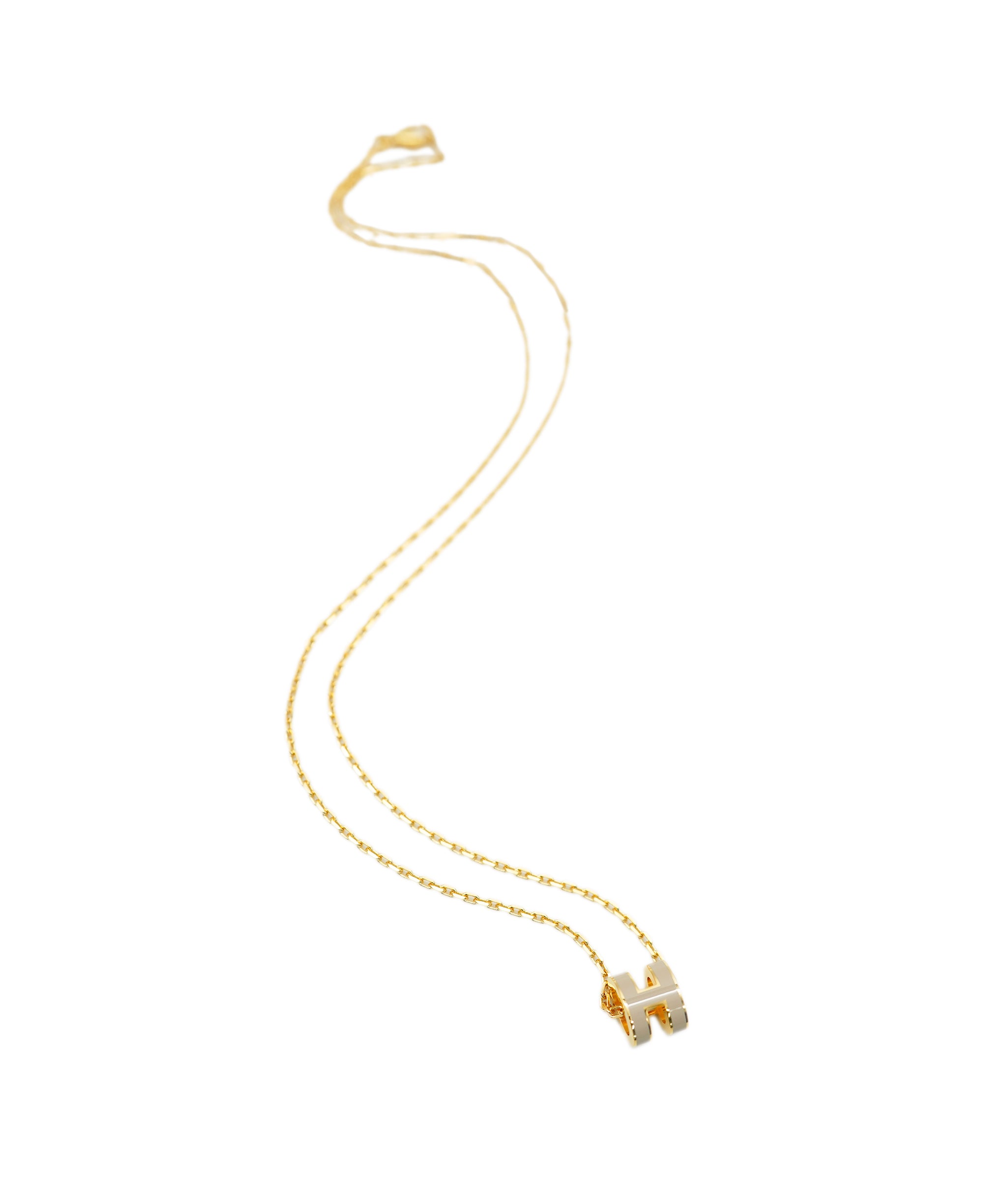 Hermes H POP Necklace Marron Glacé ALC1865