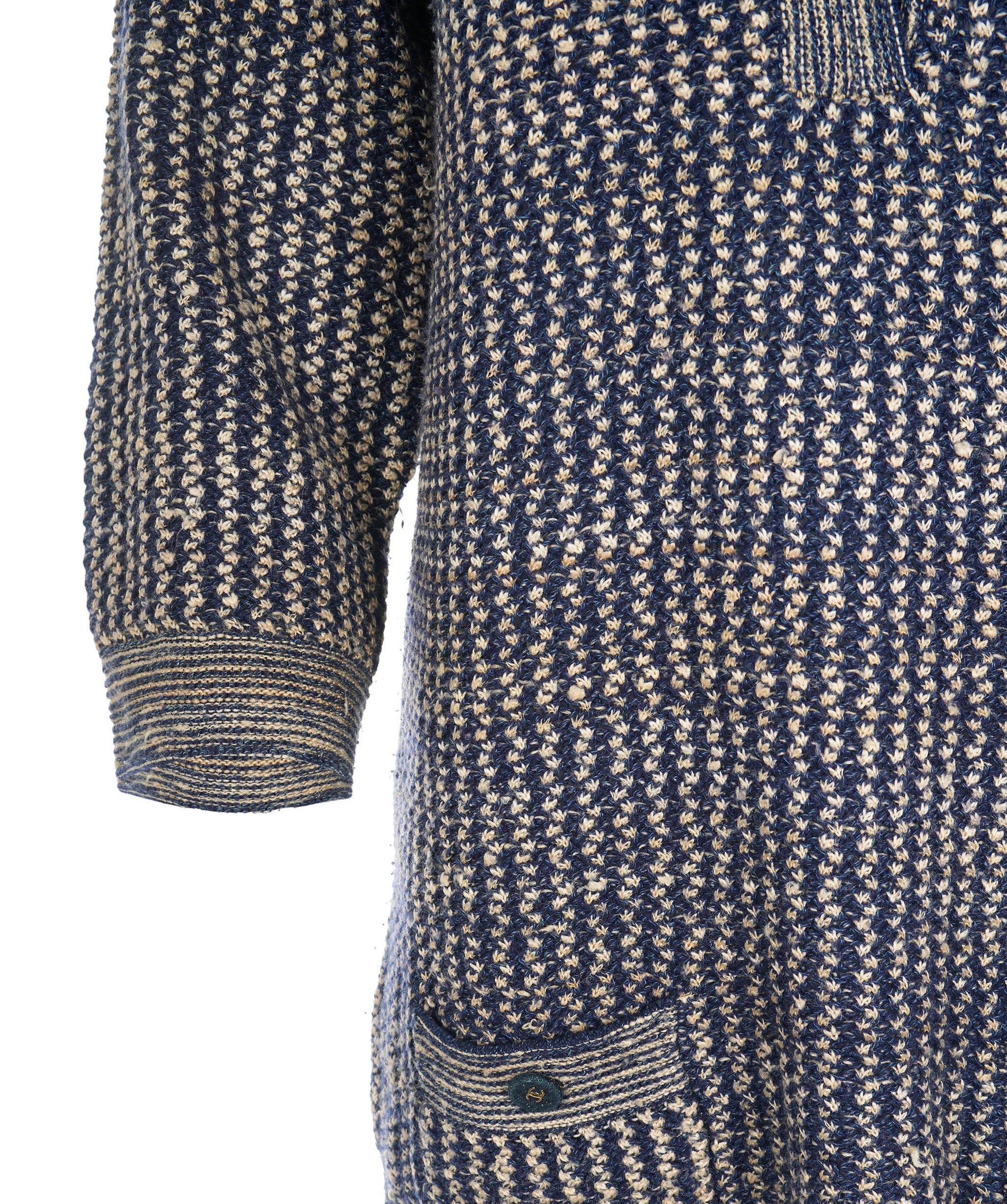 Chanel Blue CC Sweater Dress ALC1614