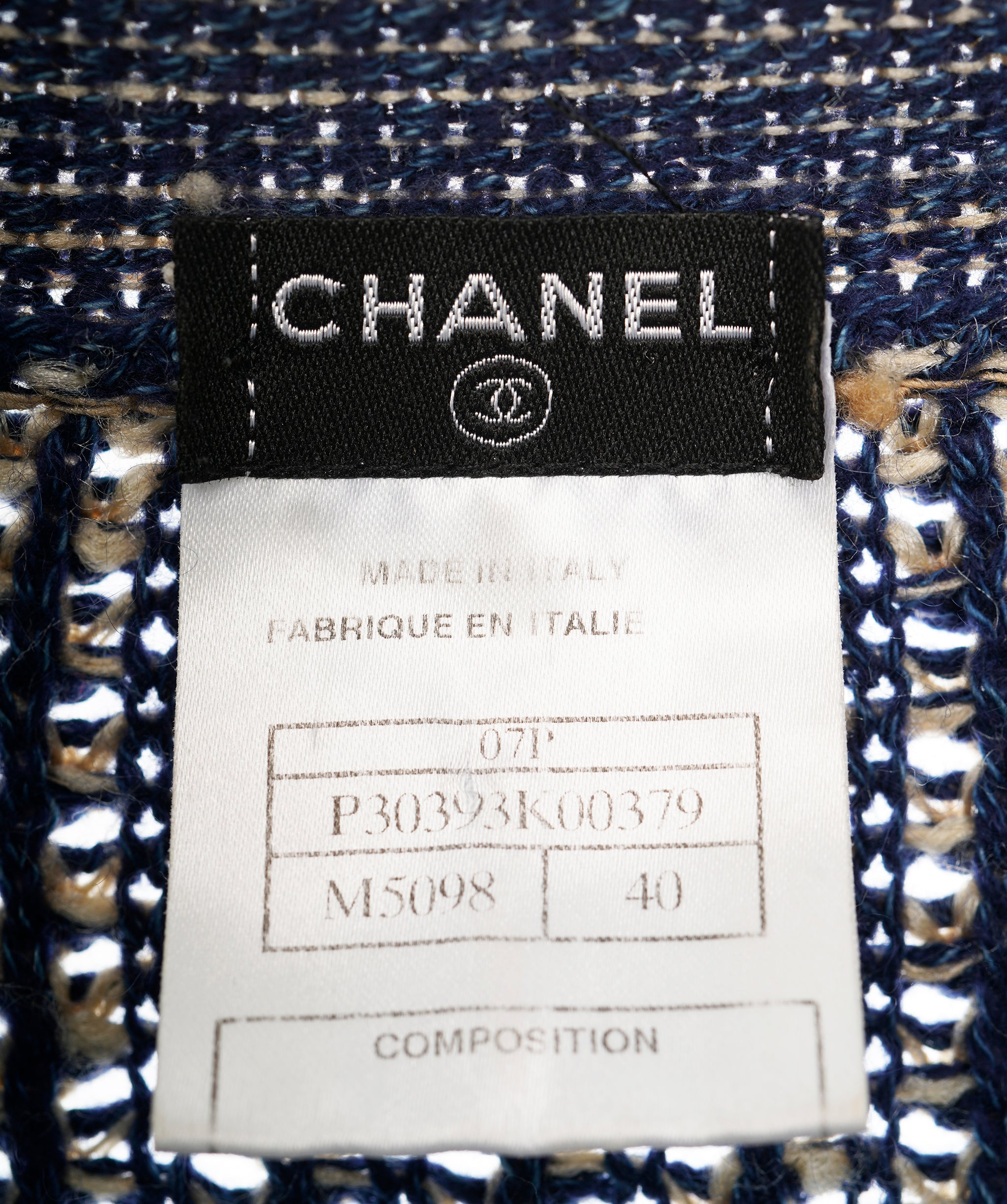 Chanel Blue CC Sweater Dress ALC1614