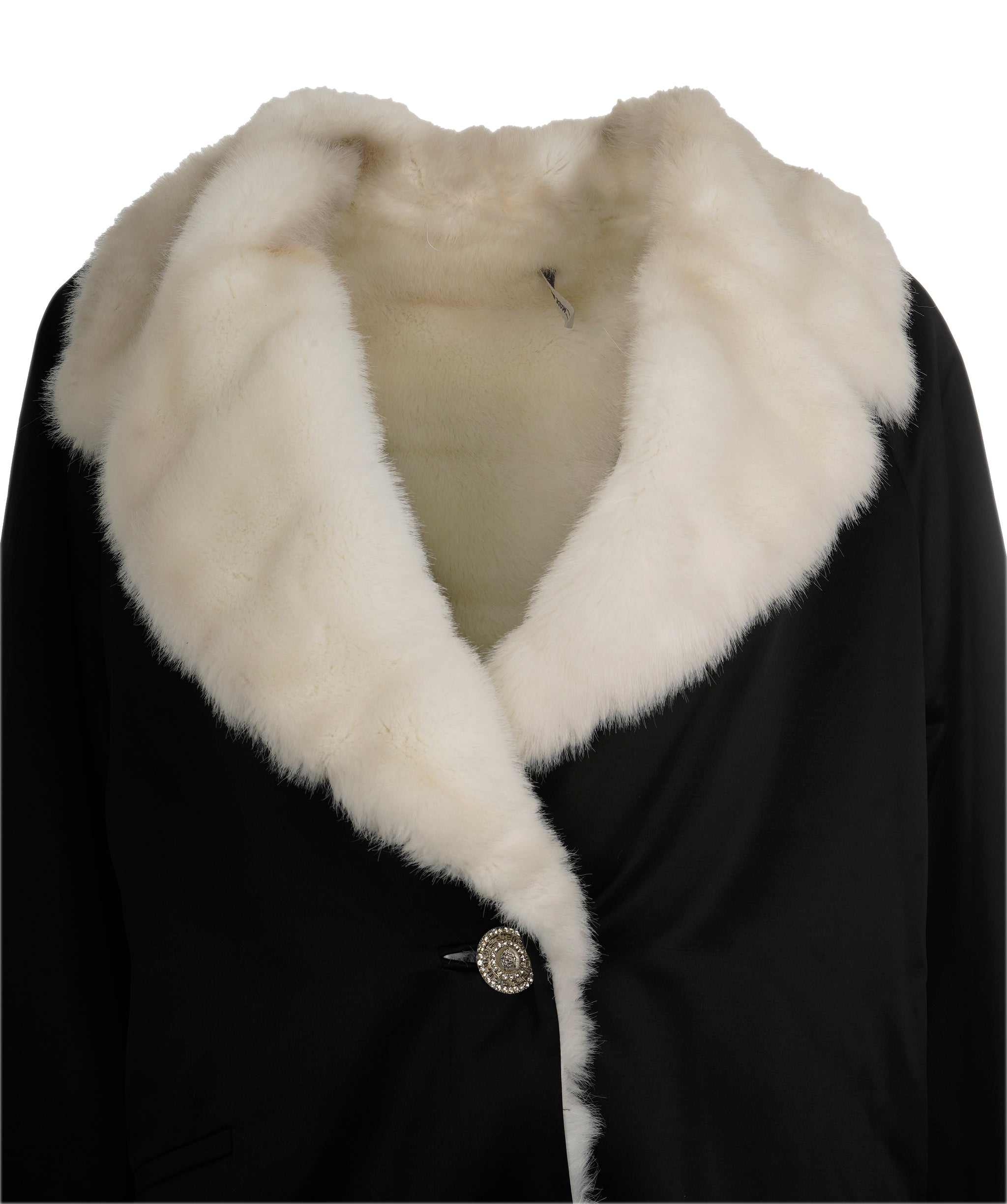 Versace Black and White Fur Jacket ALC1893