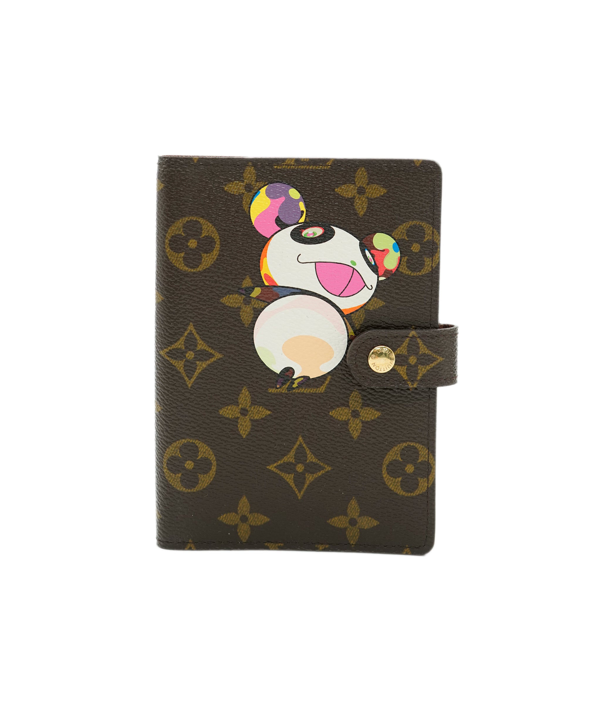 LOUIS VUITTON Monogram Panda Agenda PM Day Planner Cover R20011 LV Auth ac2579A DXBV0103