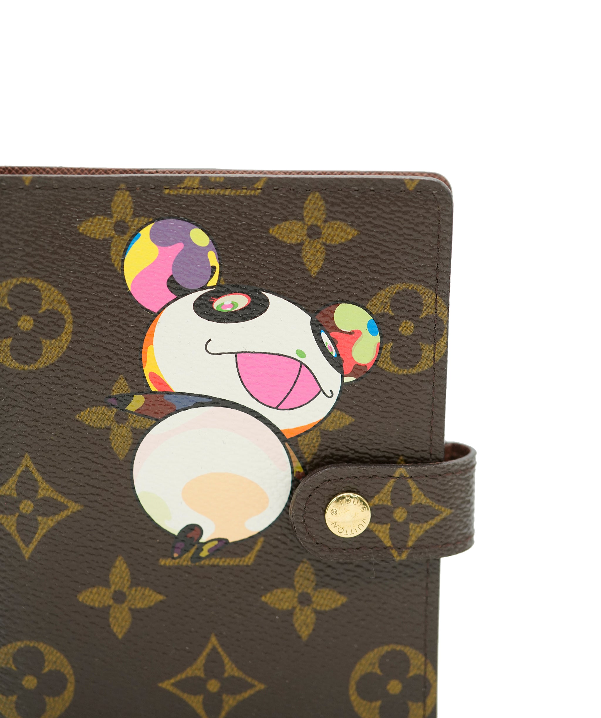 LOUIS VUITTON Monogram Panda Agenda PM Day Planner Cover R20011 LV Auth ac2579A DXBV0103