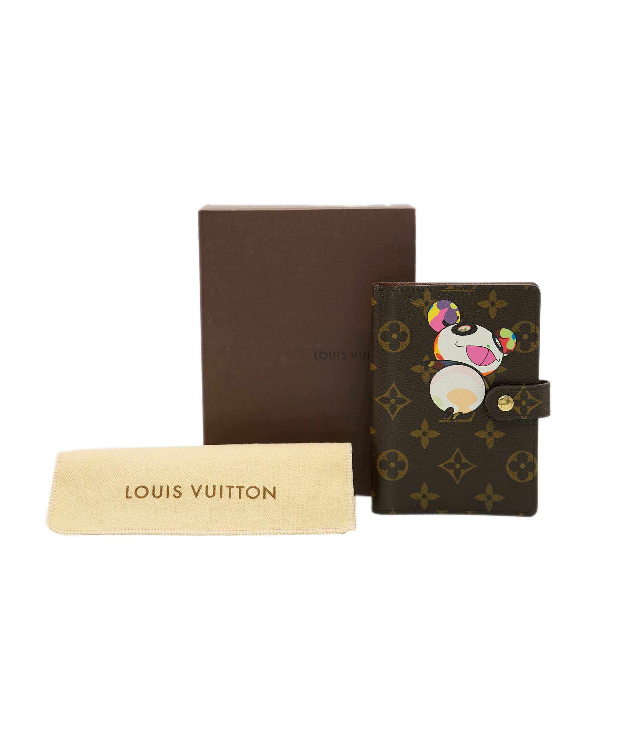 LOUIS VUITTON Monogram Panda Agenda PM Day Planner Cover R20011 LV Auth ac2579A DXBV0103