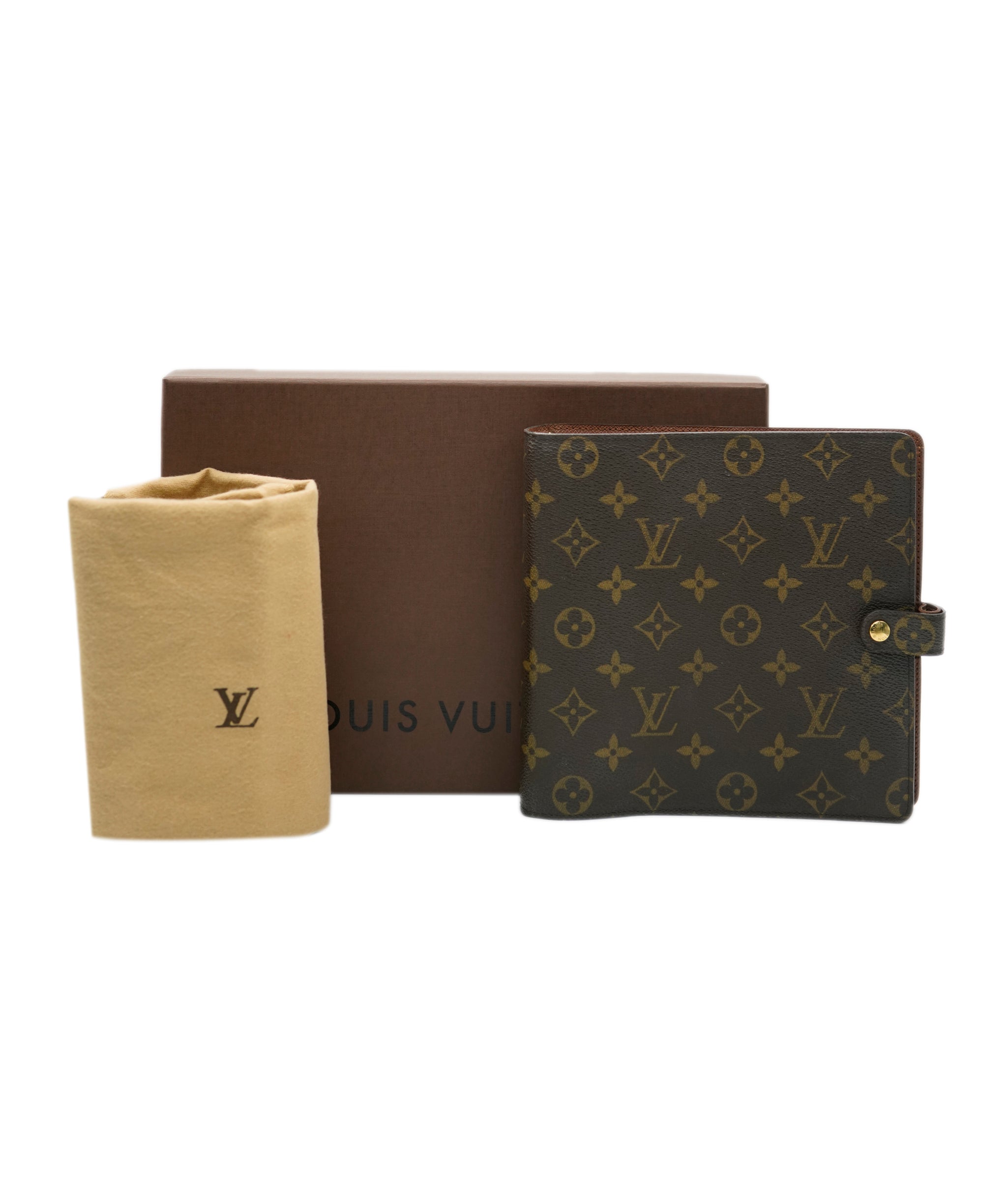 LOUIS VUITTON Monogram Agenda scrapbook Day Planner Cover R20955 LV Auth yk4249 DXBV0102