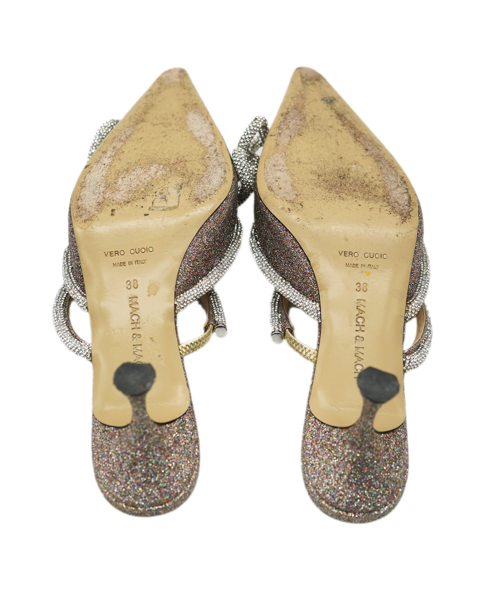 Mach & Mach Multicolour Glitter Bow Mules EU 38 ALC1890