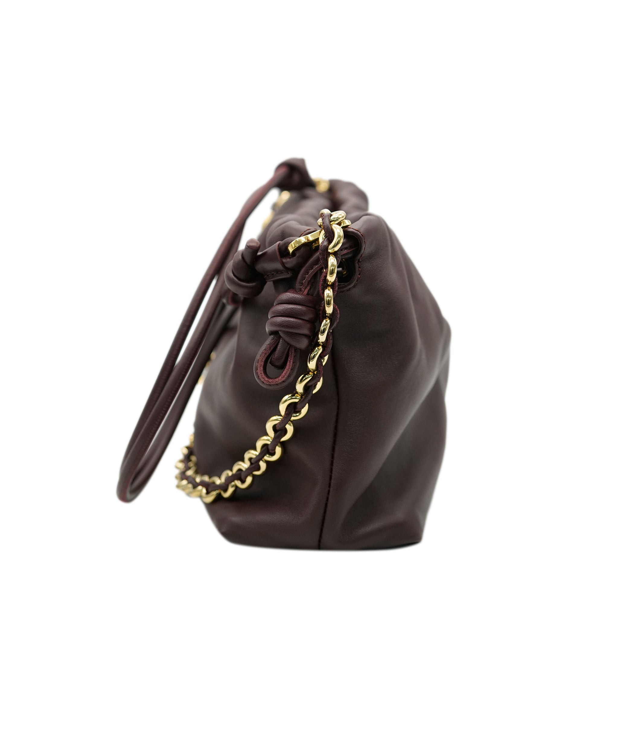 Loewe Burgundy Nappa Lambskin Medium Flamenco Bag ALL0832