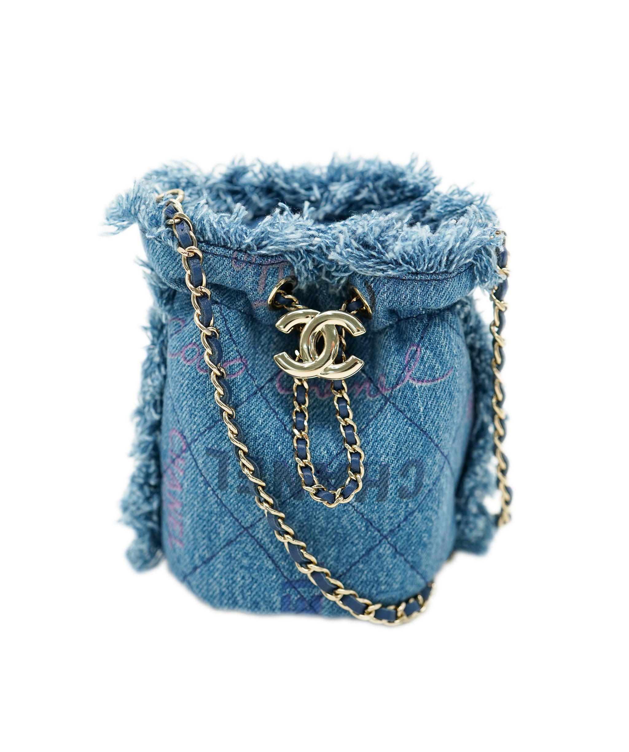 Chanel Bucket Micro Denim Crossbody  ALL0730