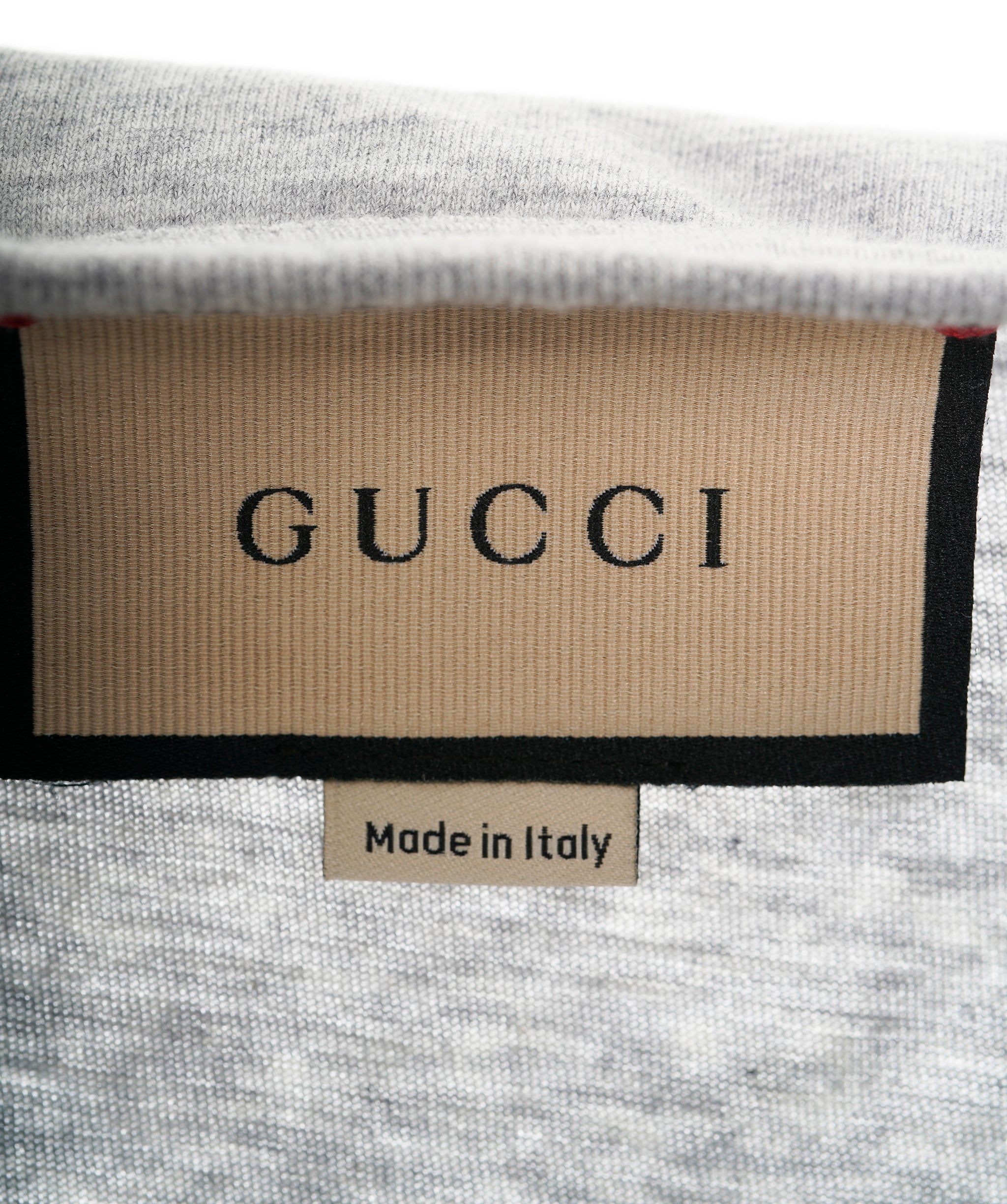 Gucci Grey Emebllished G Short Sleeve Crop Top ABL0003