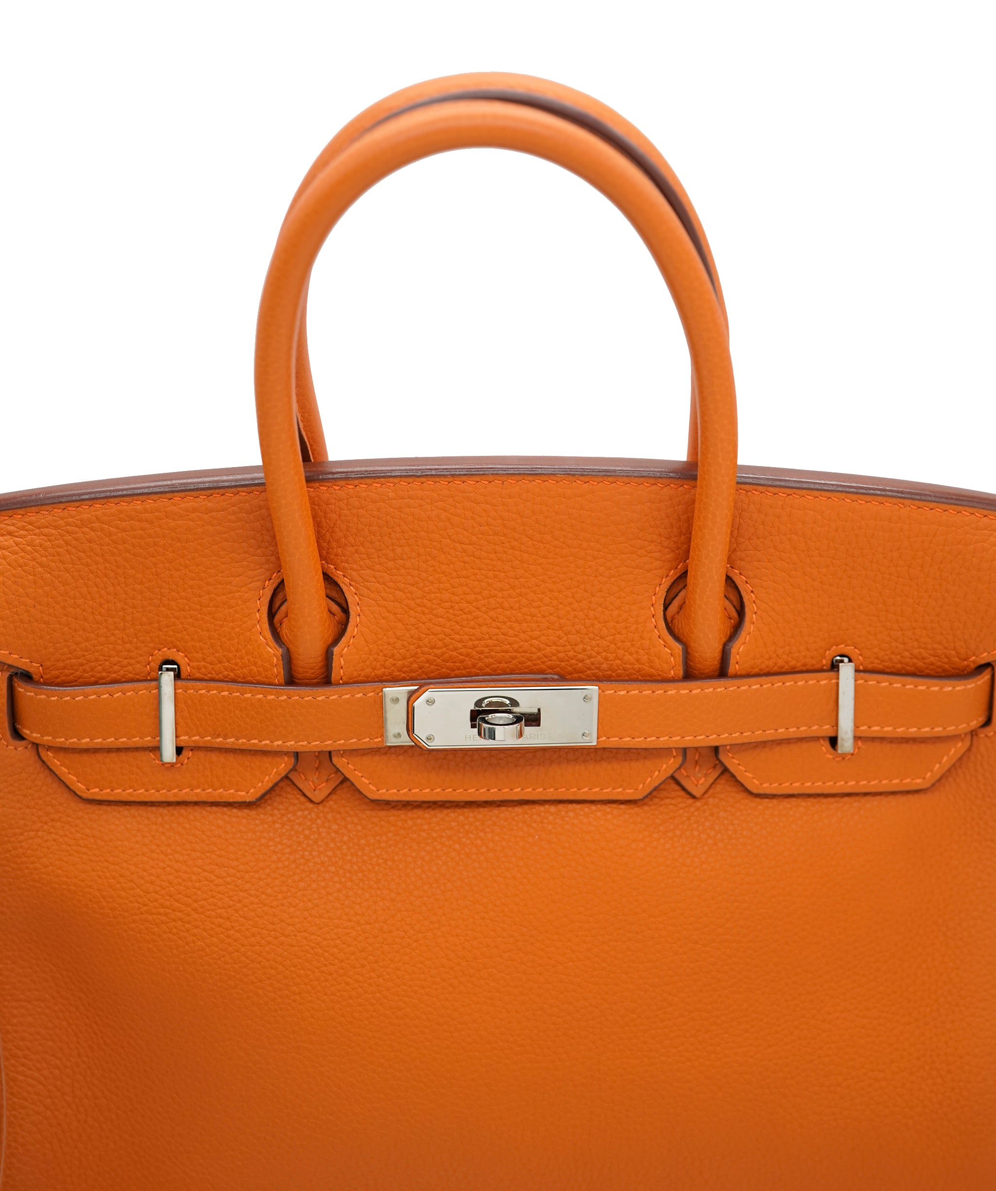 Hermes Clemence Birkin 30 Feu with PHW ALC1907