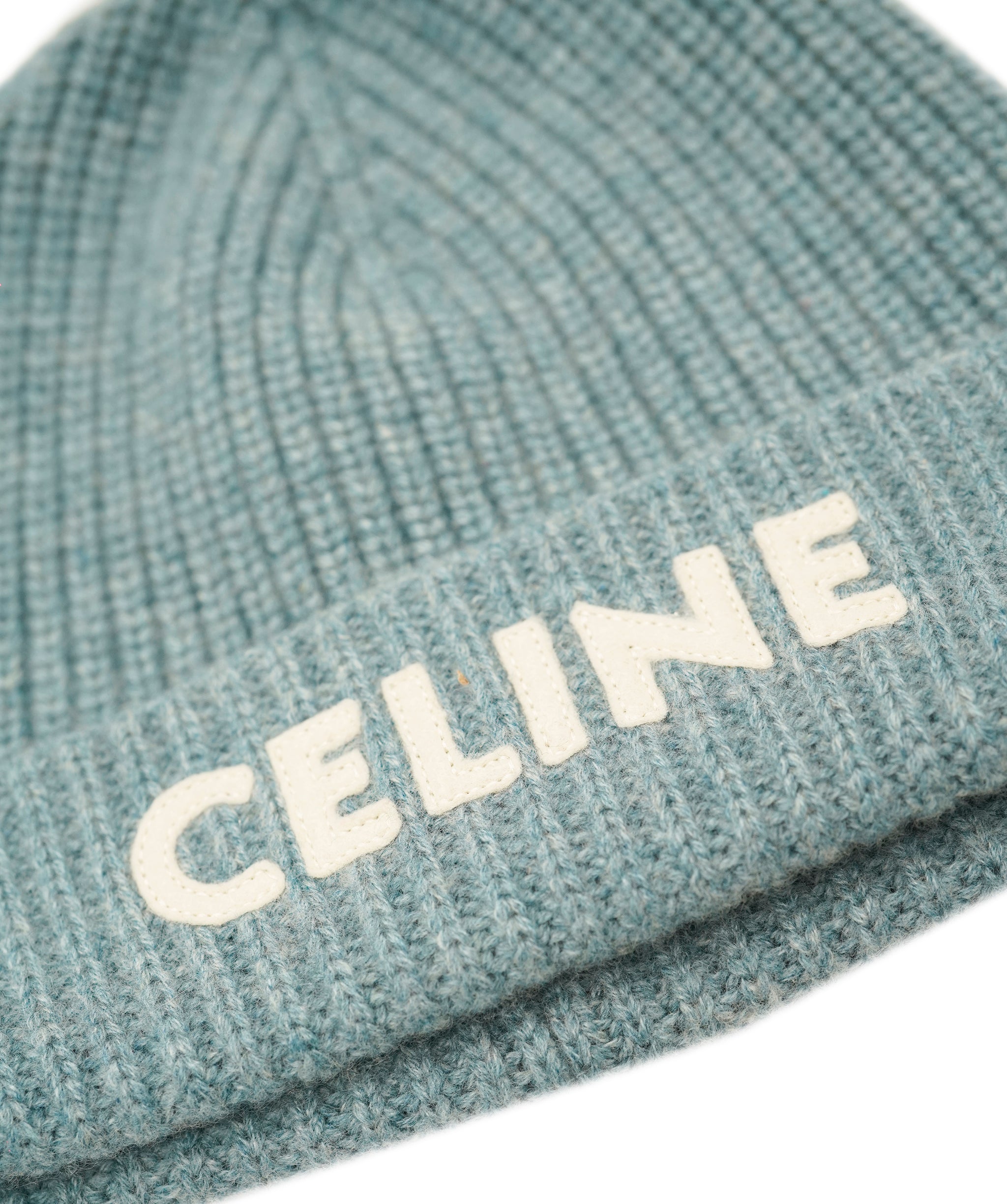 Celine Blue Cashmere Logo Beanie ALC1921