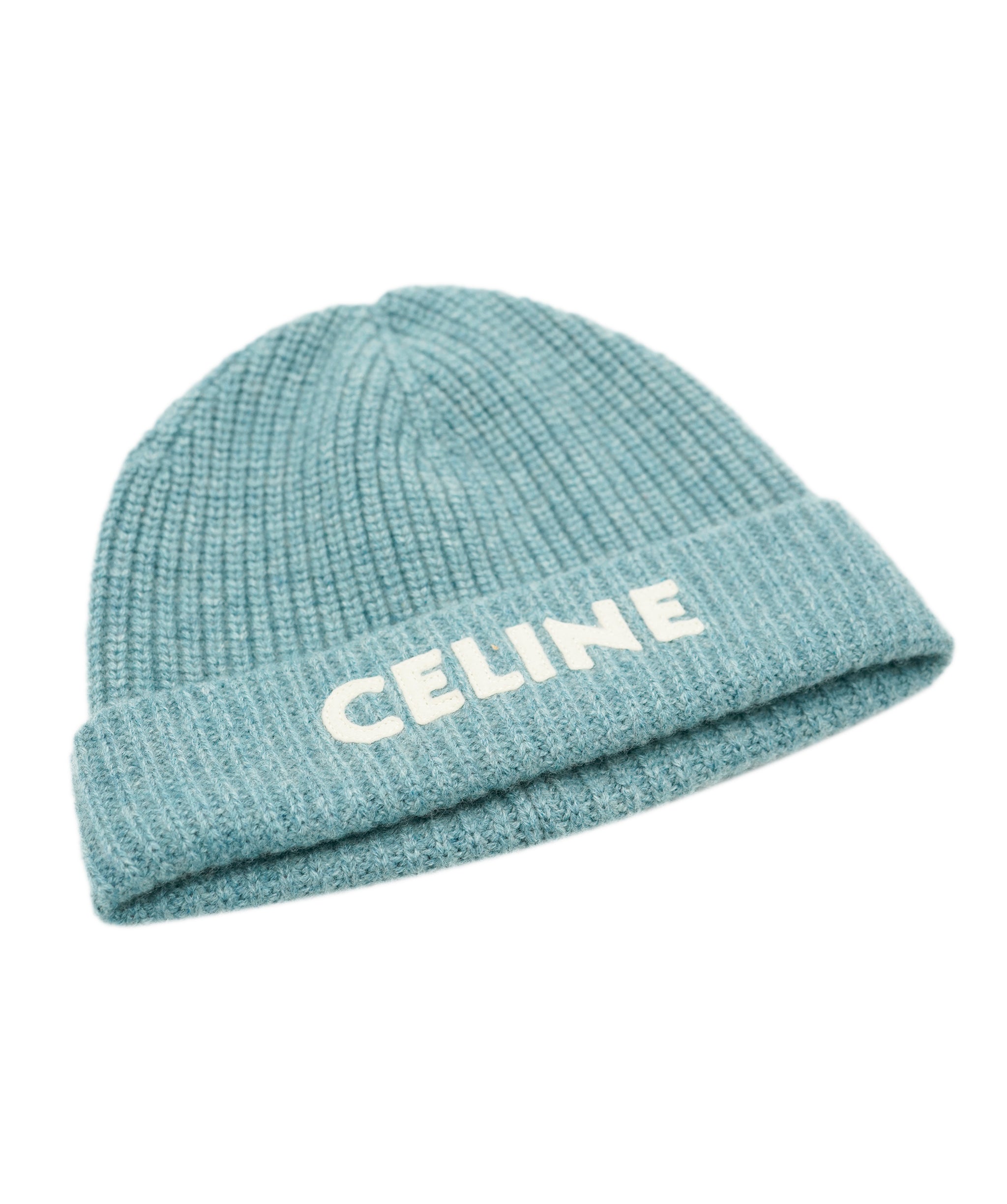 Celine Blue Cashmere Logo Beanie ALC1921