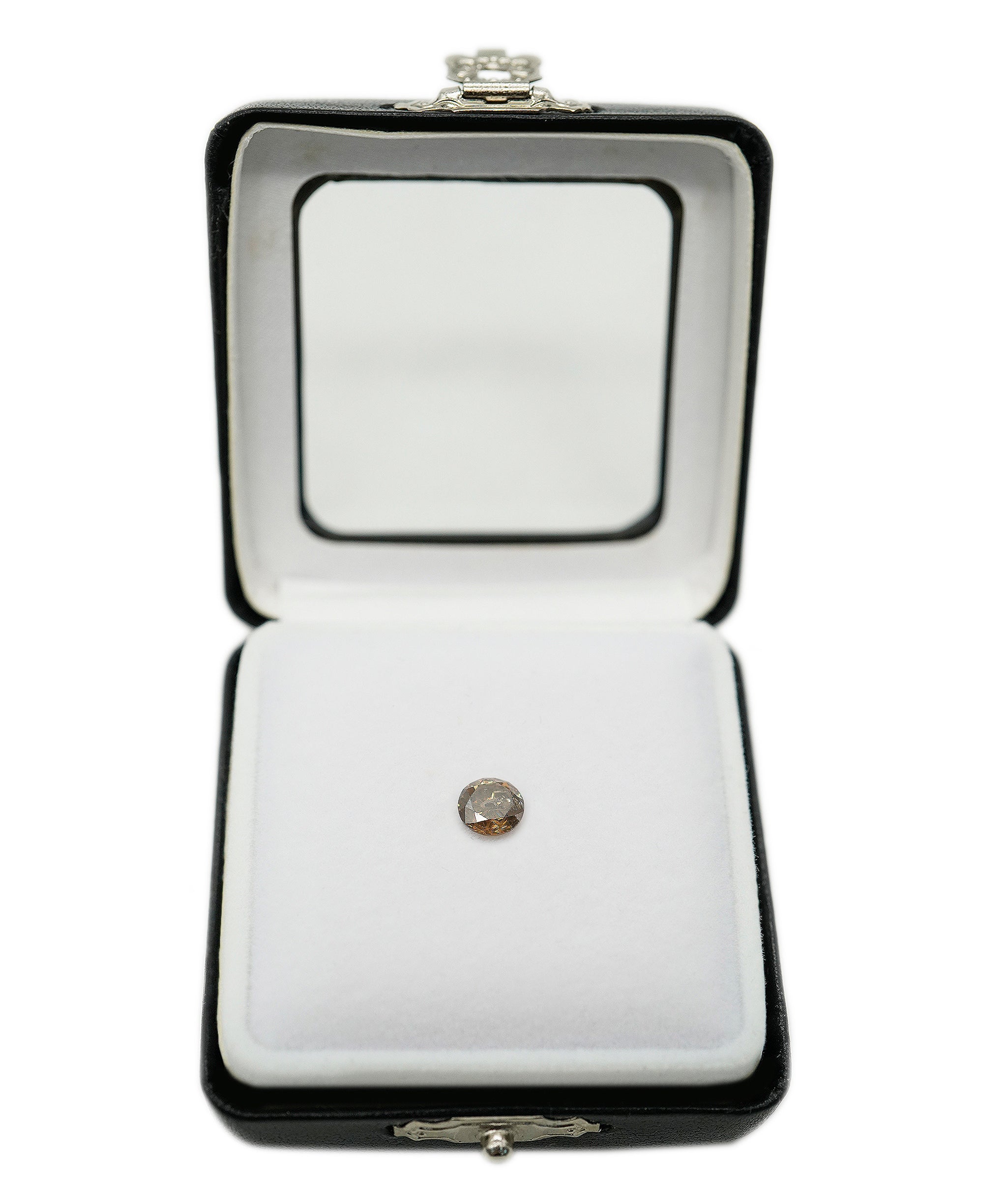 1.27ct ROUND FANCY COGNAC DIAMOND ANL-S30-64