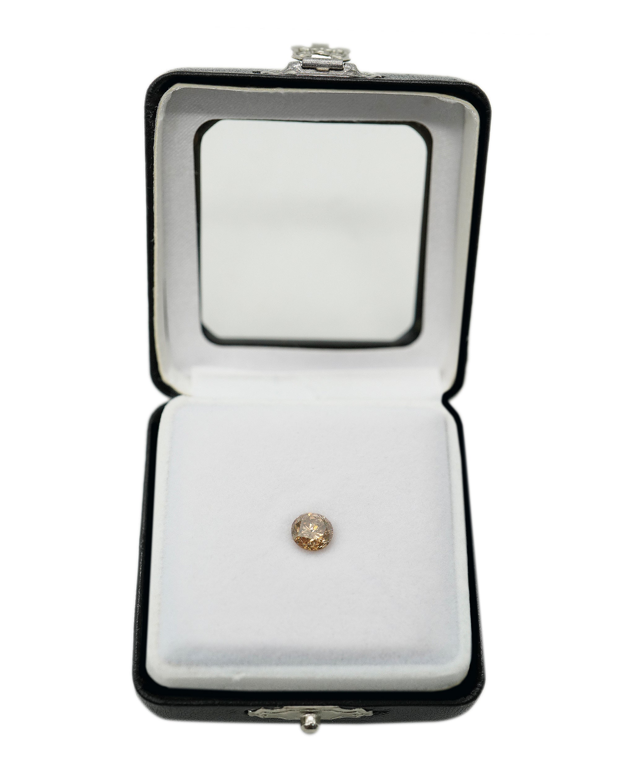 1.44ct ROUND FANCY COGNAC DIAMOND ANL-S30-65