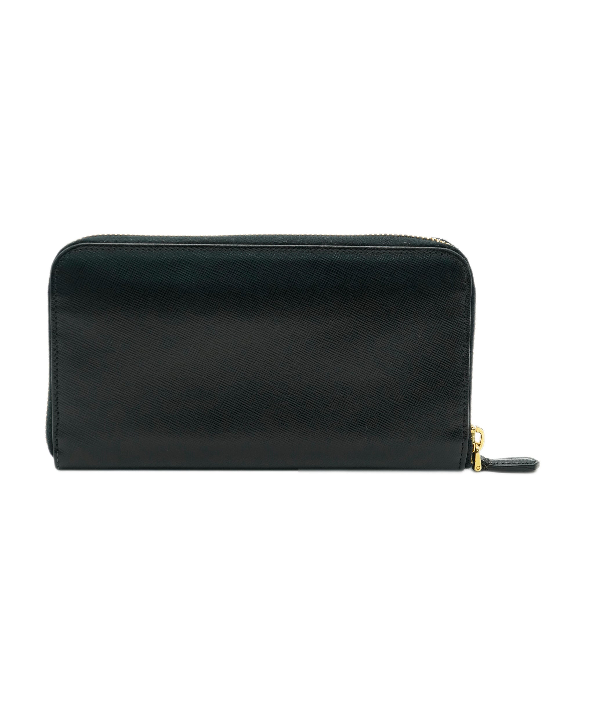 Prada Black Grained Open Wallet ALC1930