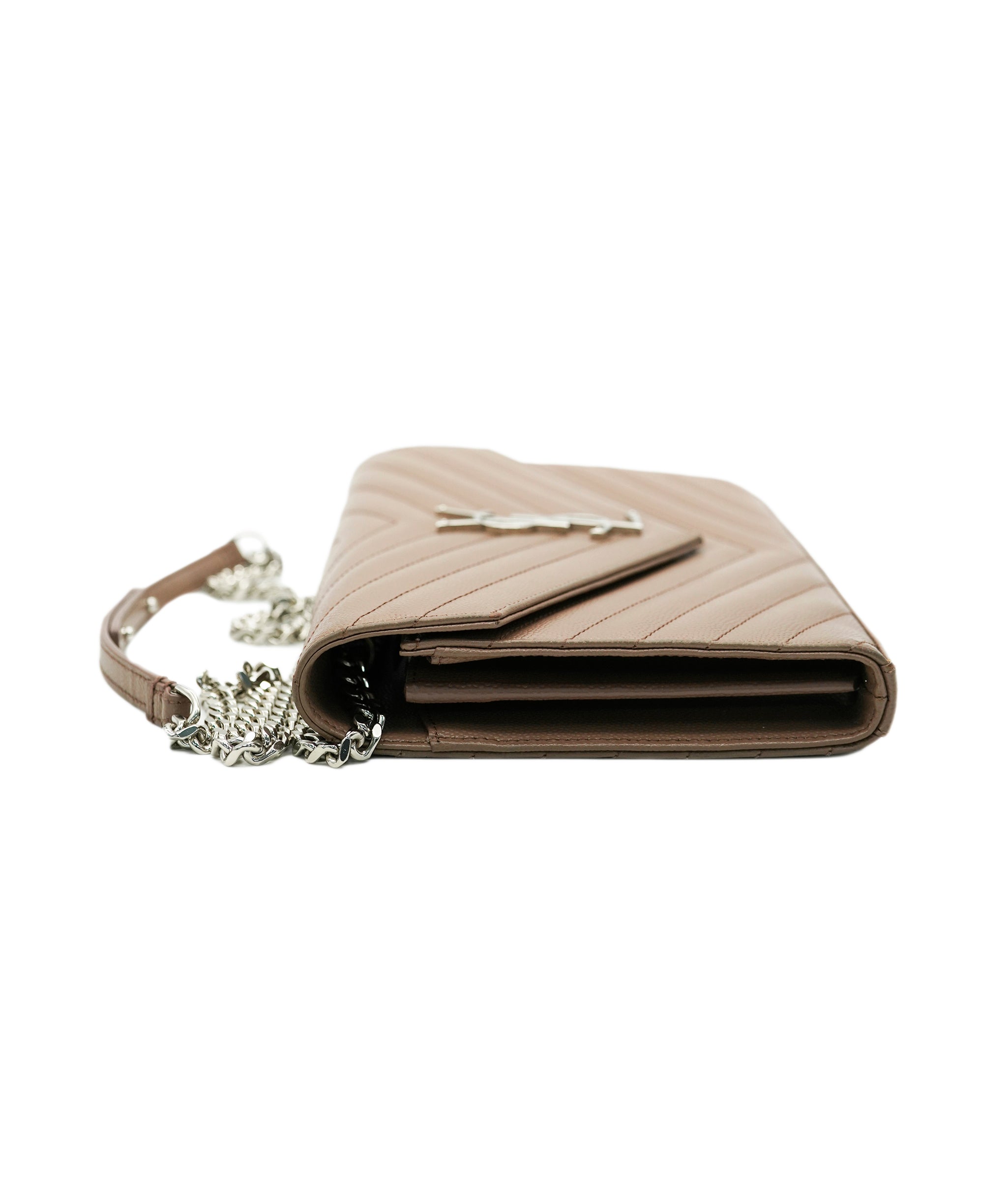 Saint Laurent Chevron Crossbody Beige Bag ALC1923