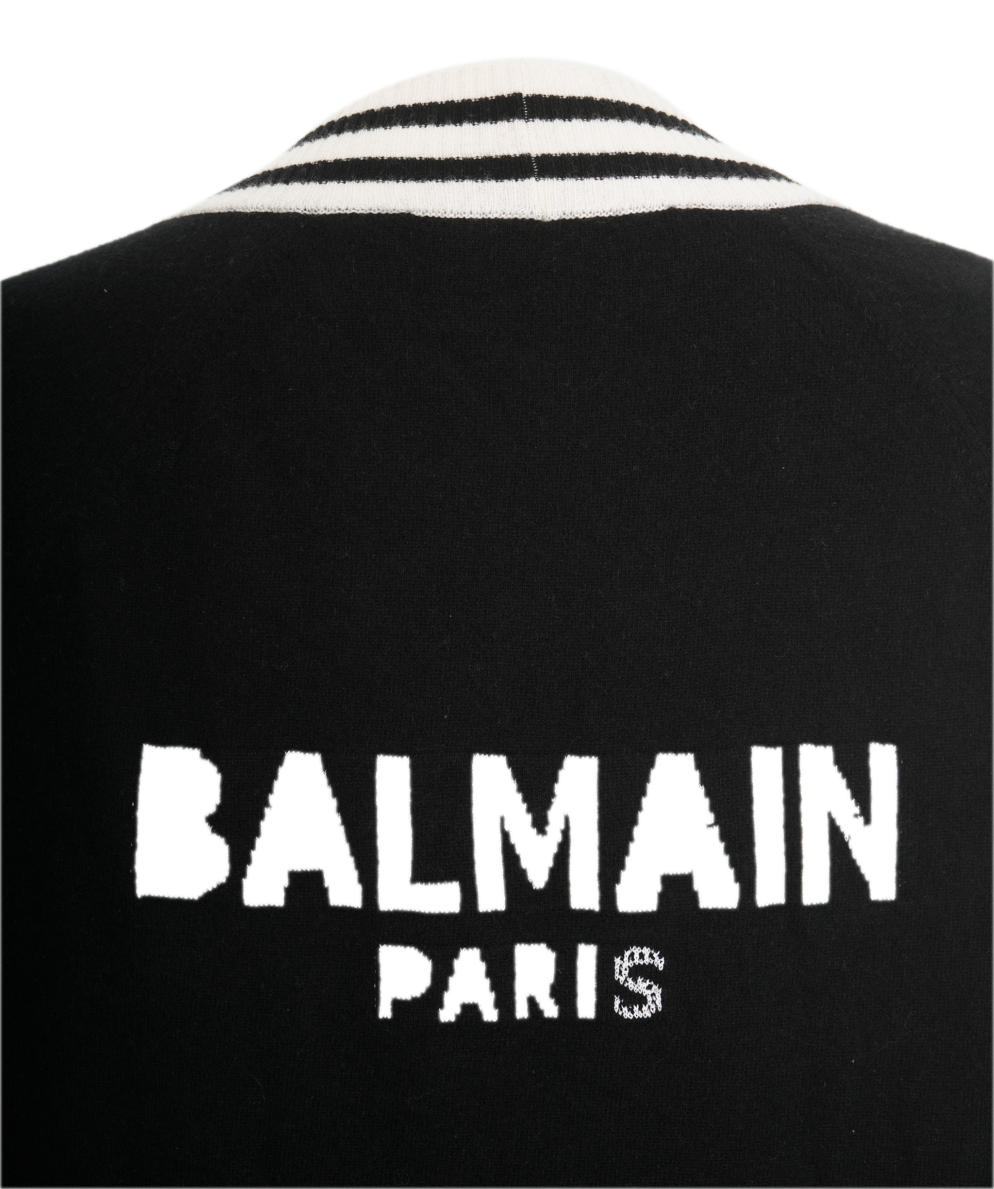 Balmain Black and White Knit Cardigan ALC1918