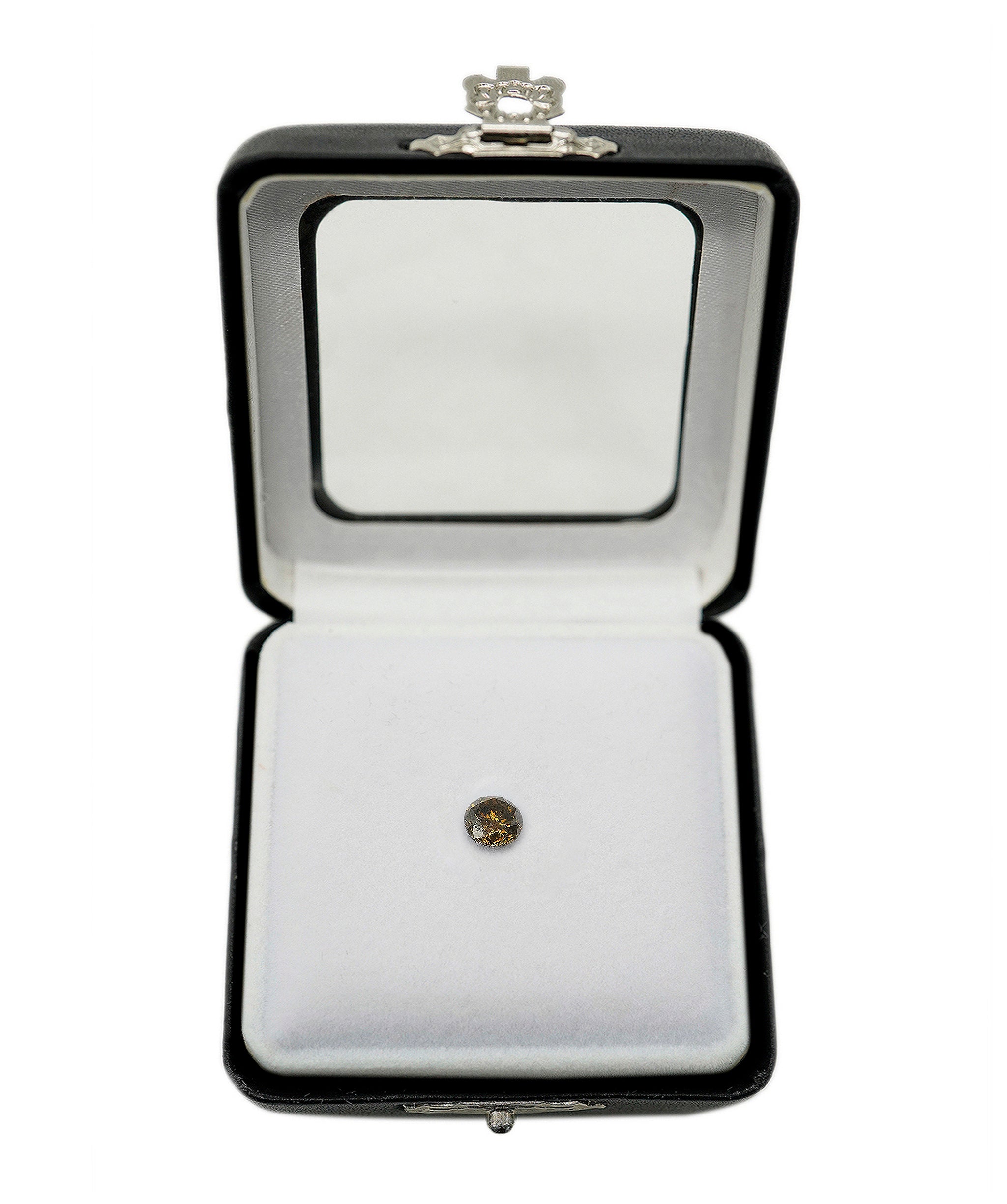 1.01ct ROUND COGNAC DIAMOND ANL-S30-83