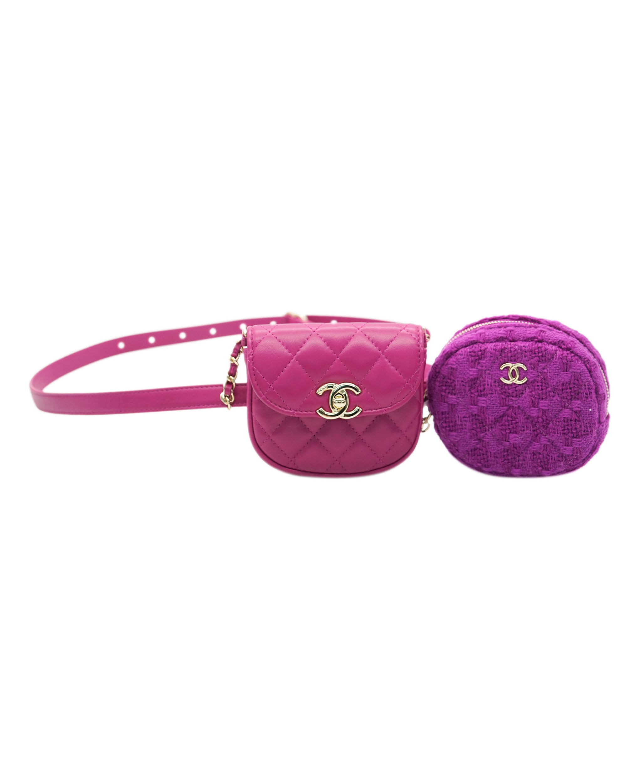 Chanel Purple Mini Duo Belt Bag ALC1936