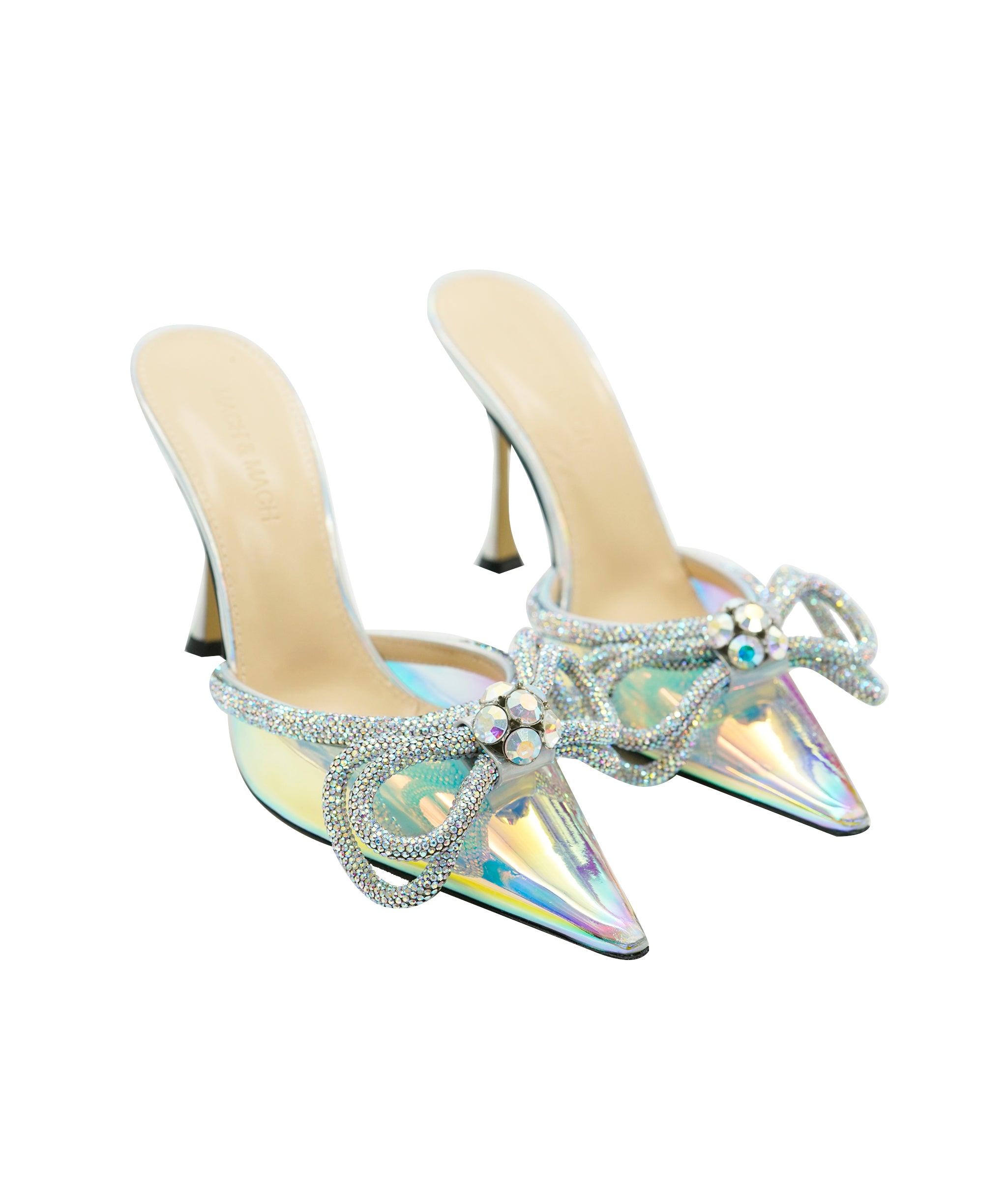 Mach and Mach Chrome Glitter Heels ALC1946