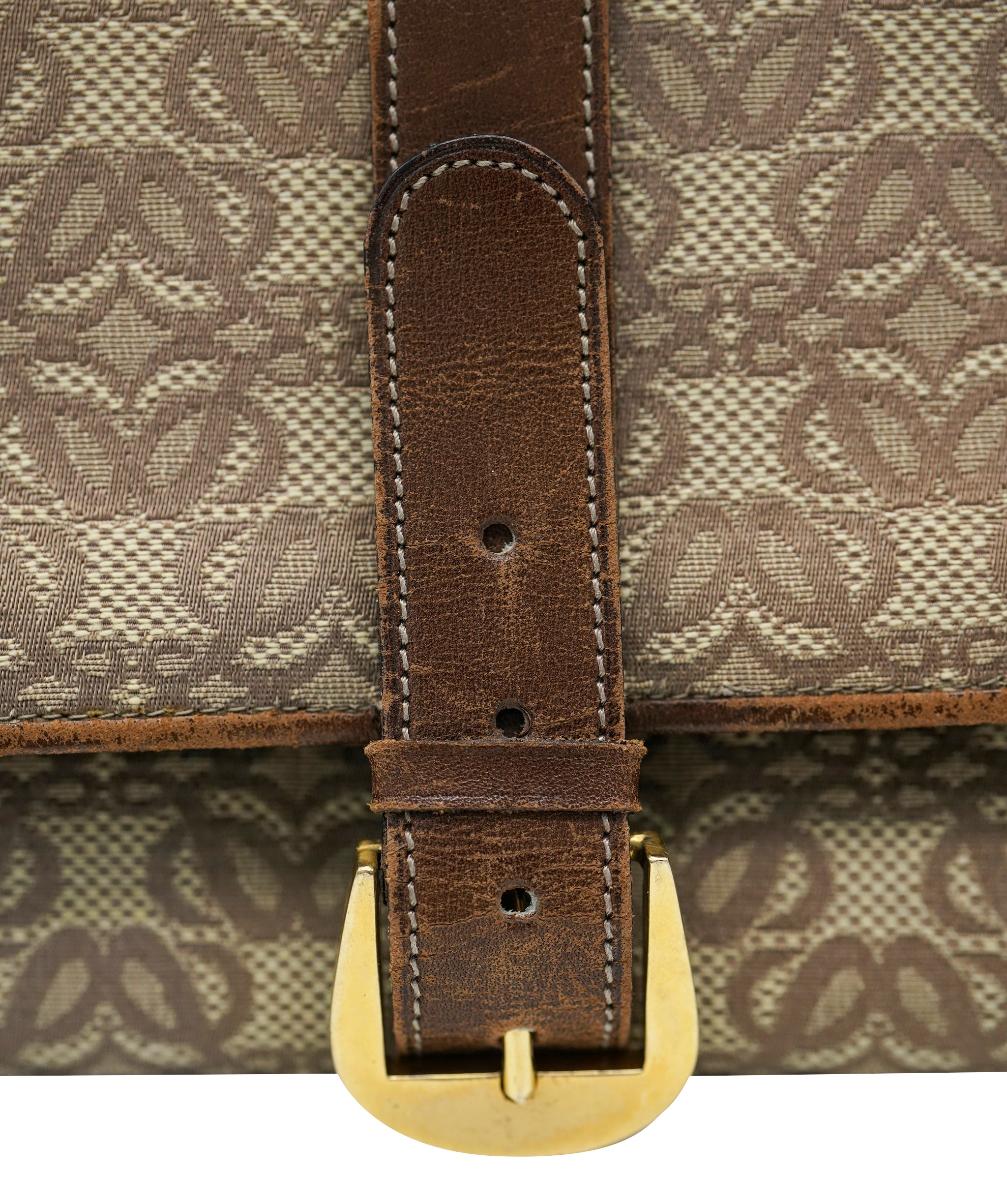 Vintage brown monogram loewe agenda  ABL0017