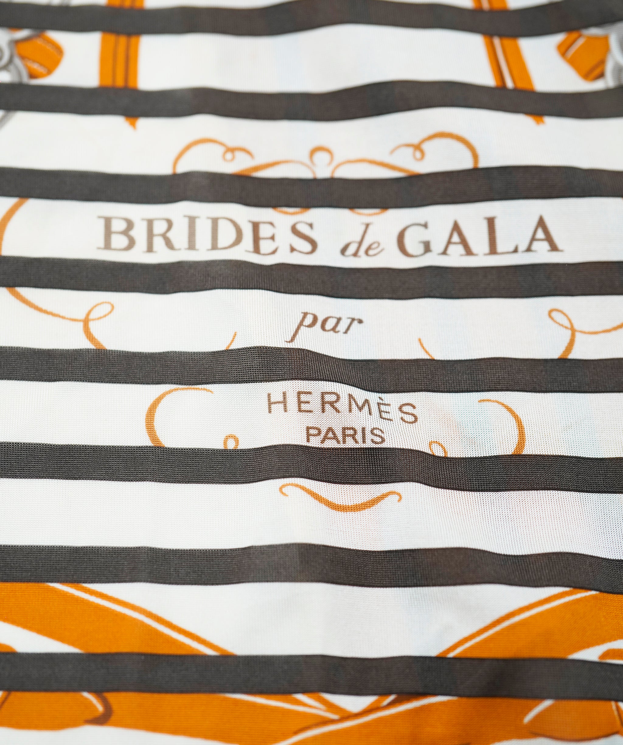 Hermes brides de gala forever stripe 90 scarf  ABL0014