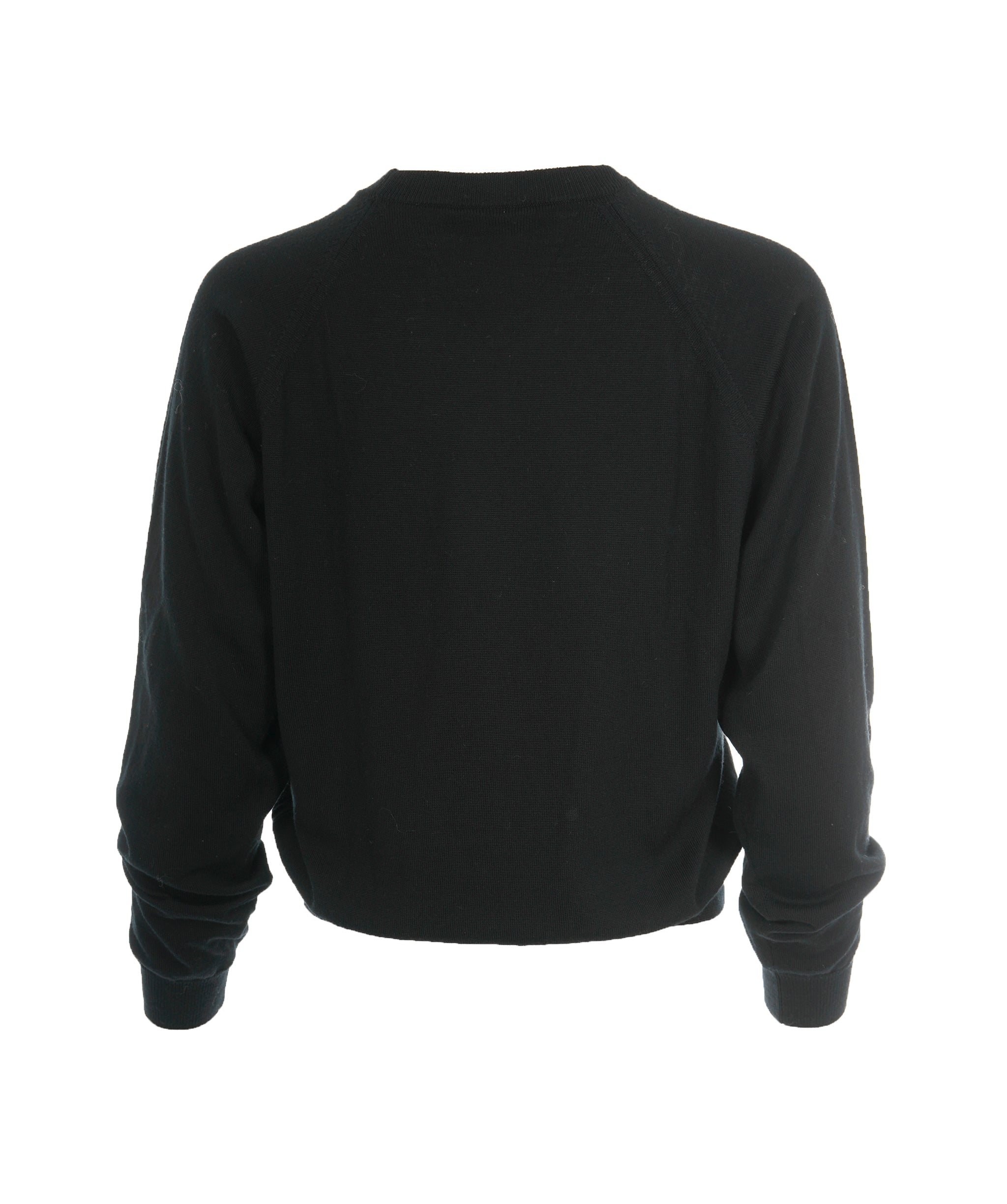 Versace black medusa embellished buttoned jumper ABL0012