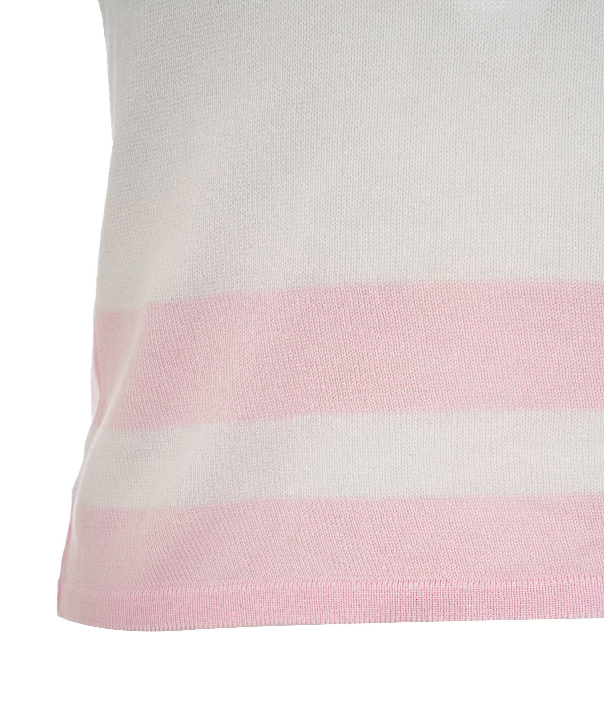 Chanel CC knit Tank Top White Pink DXBS0158