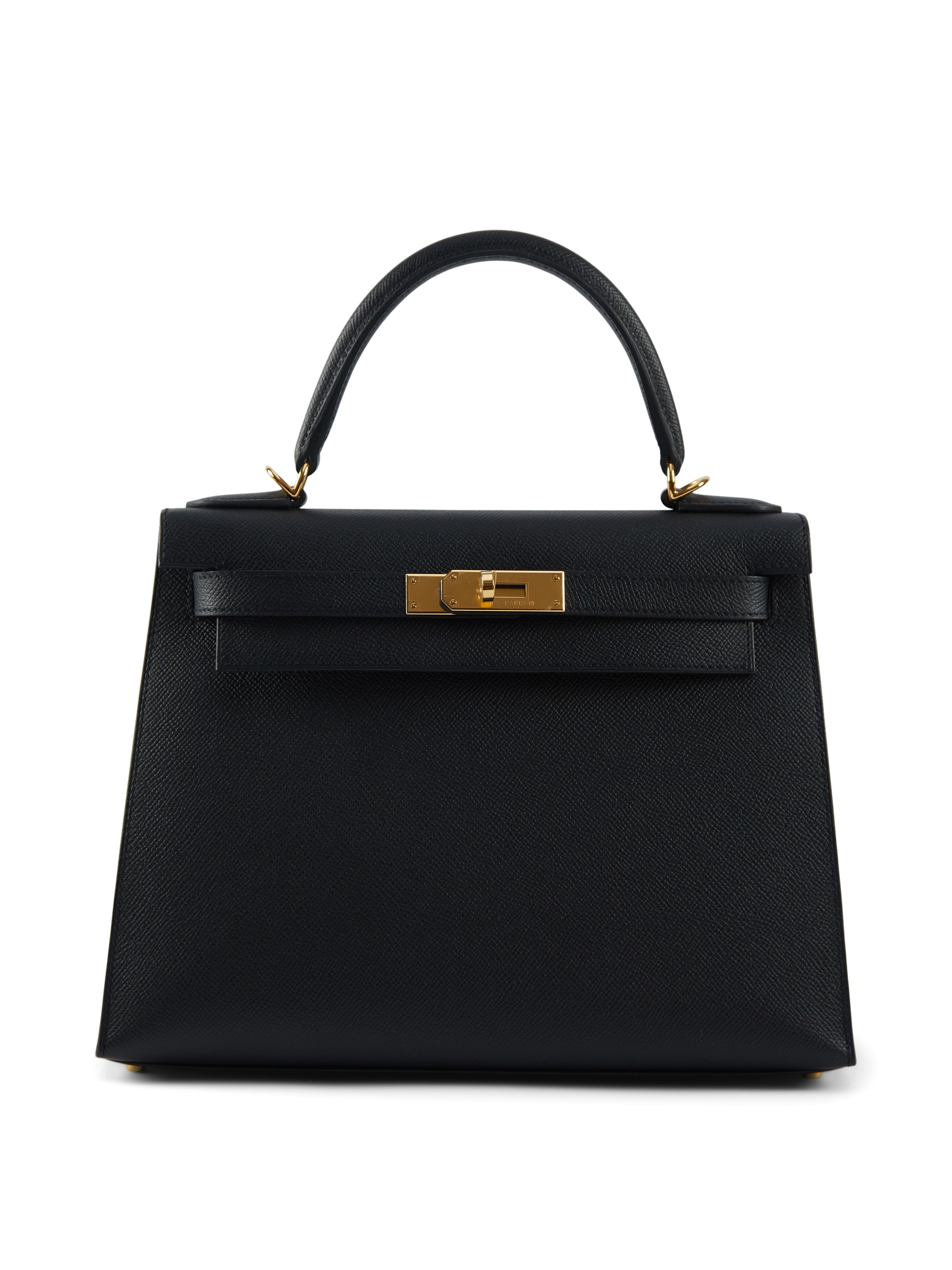 HERMÈS KELLY 28CM BLACK Epsom Leather with Gold Hardware