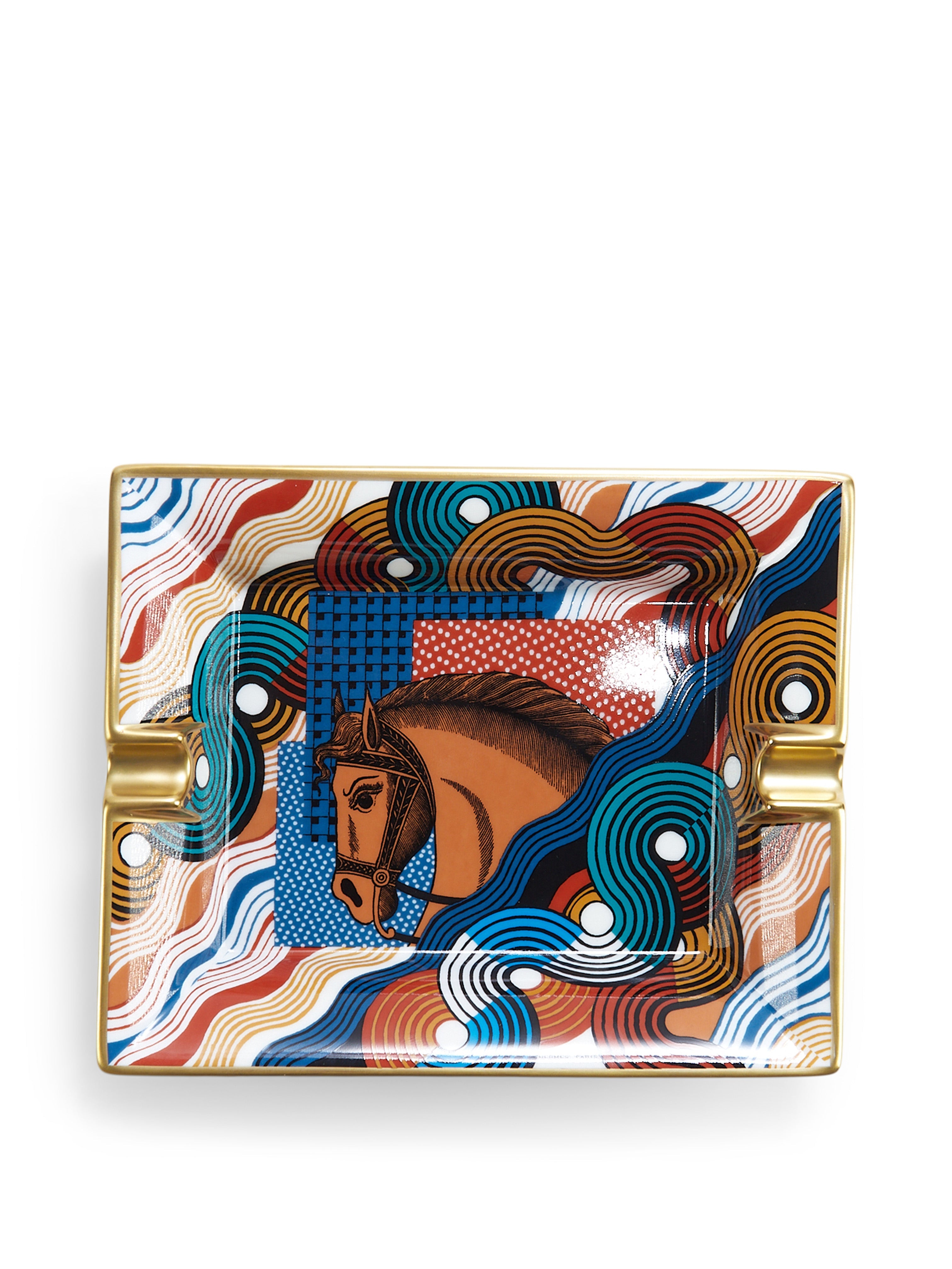 HERMÈS Cheval Vague Ashtray