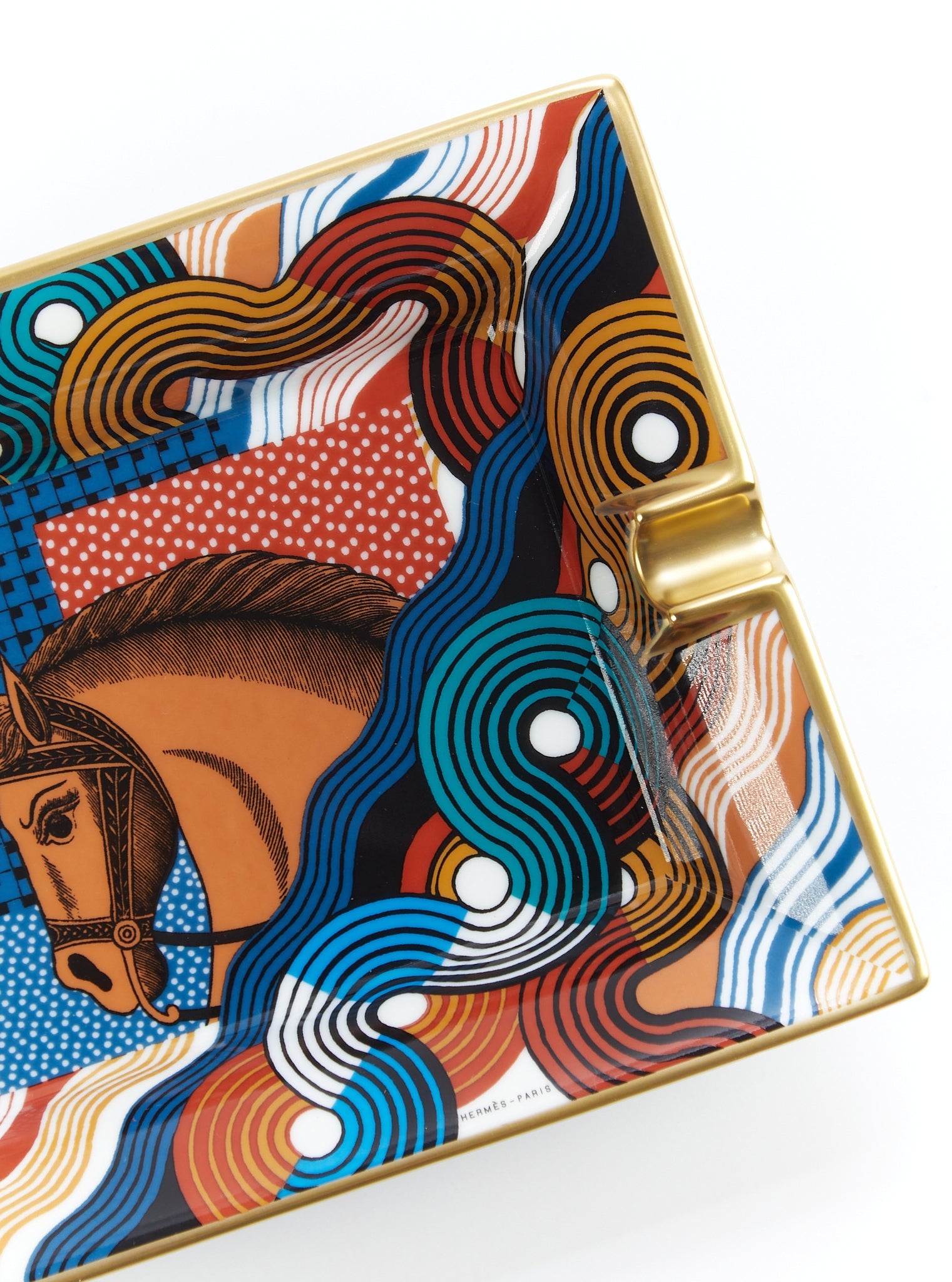 HERMÈS Cheval Vague Ashtray