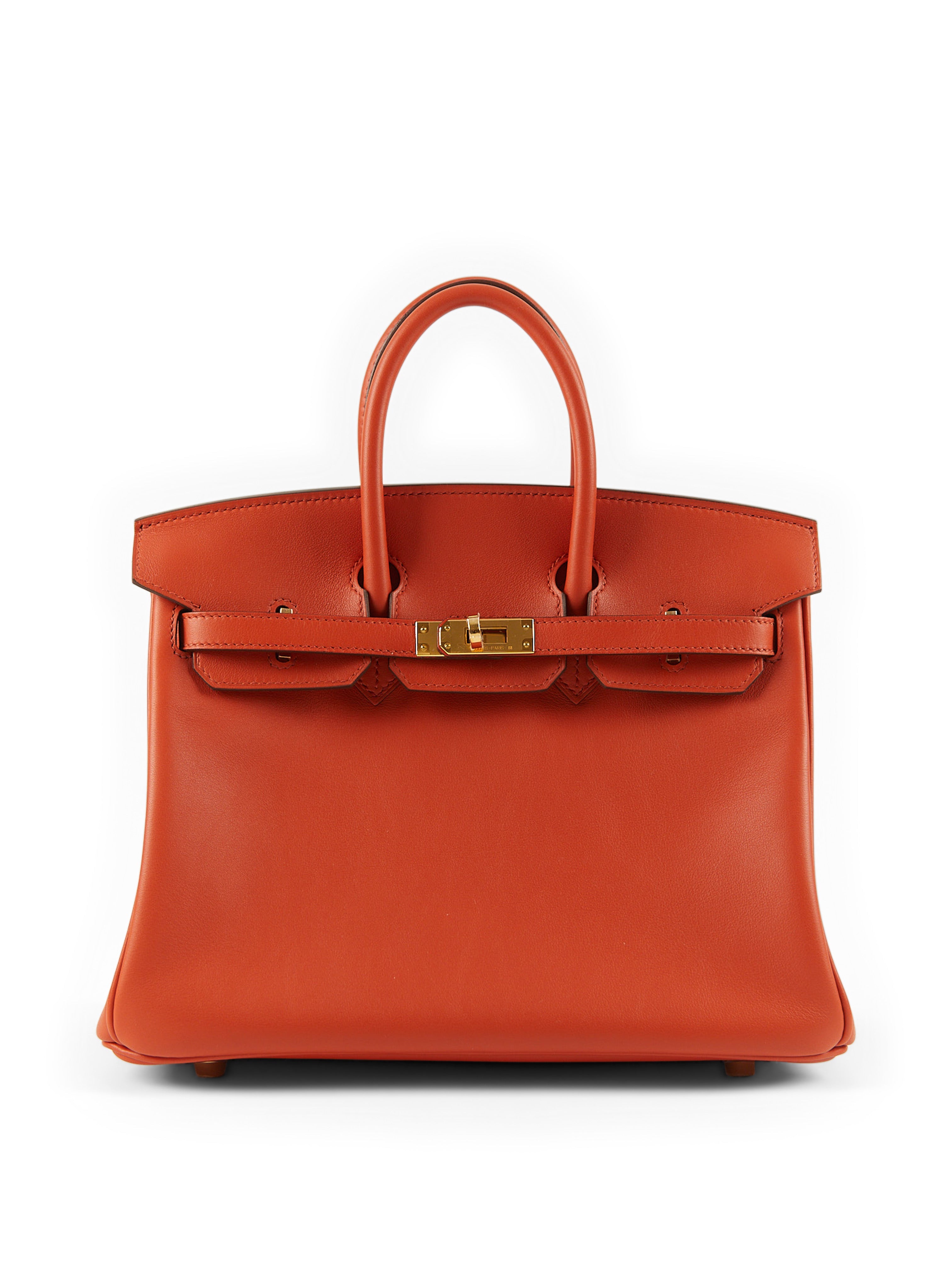 HERMÈS BIRKIN 25CM TERRE BATTUE Swift Leather with Gold Hardware