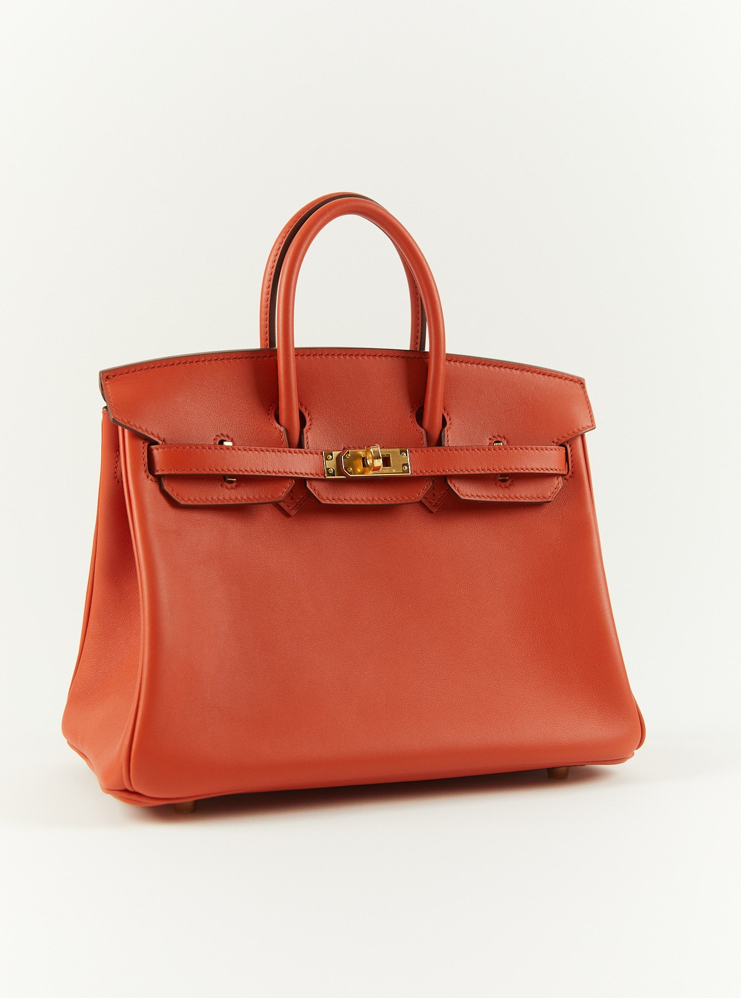 HERMÈS BIRKIN 25CM TERRE BATTUE Swift Leather with Gold Hardware