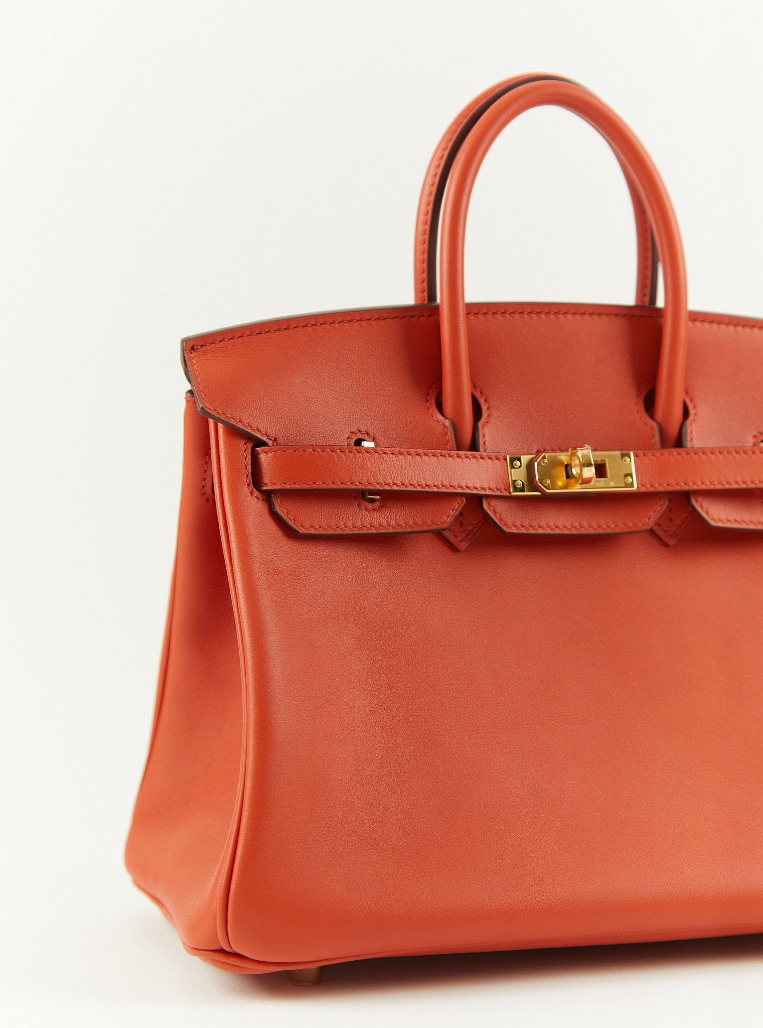 HERMÈS BIRKIN 25CM TERRE BATTUE Swift Leather with Gold Hardware