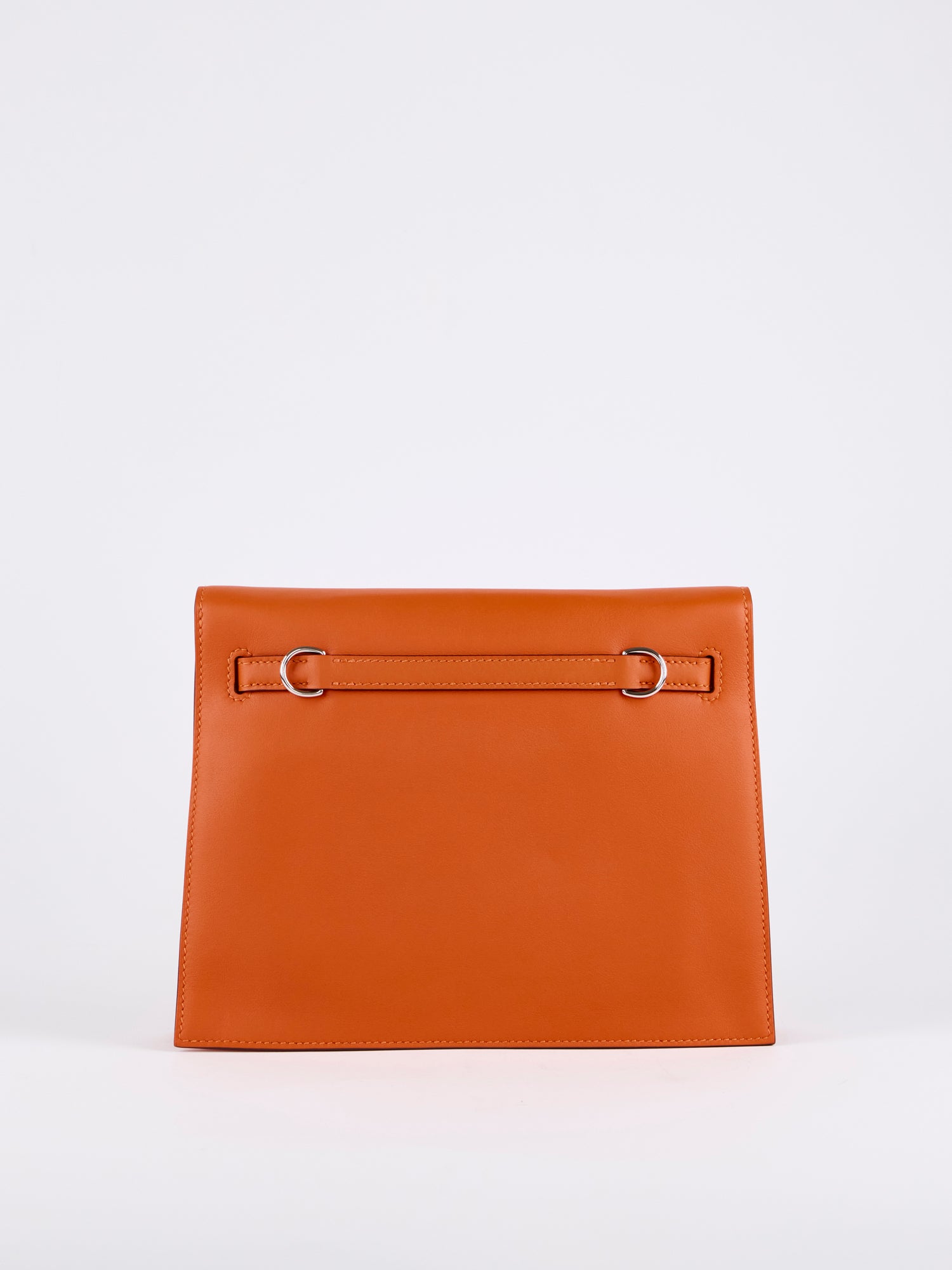 HERMÈS KELLY DANSE ORANGE Swift Leather with Palladium Hardware