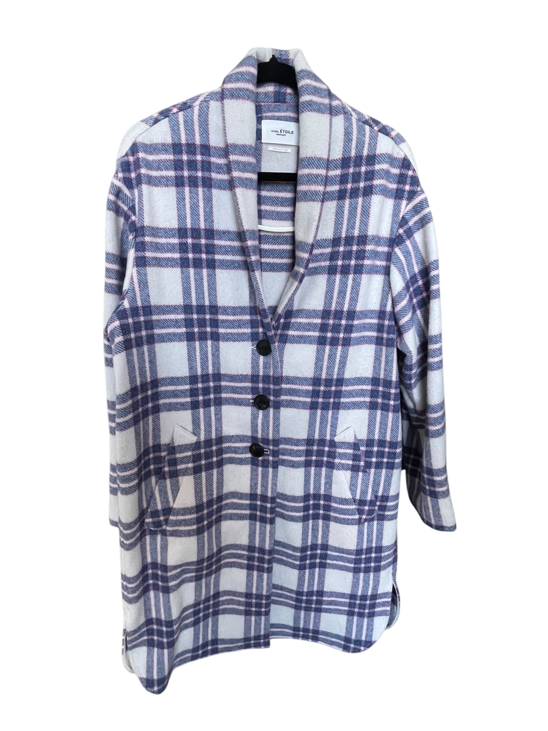 Isabel Marant Plaid Coat AVC2151