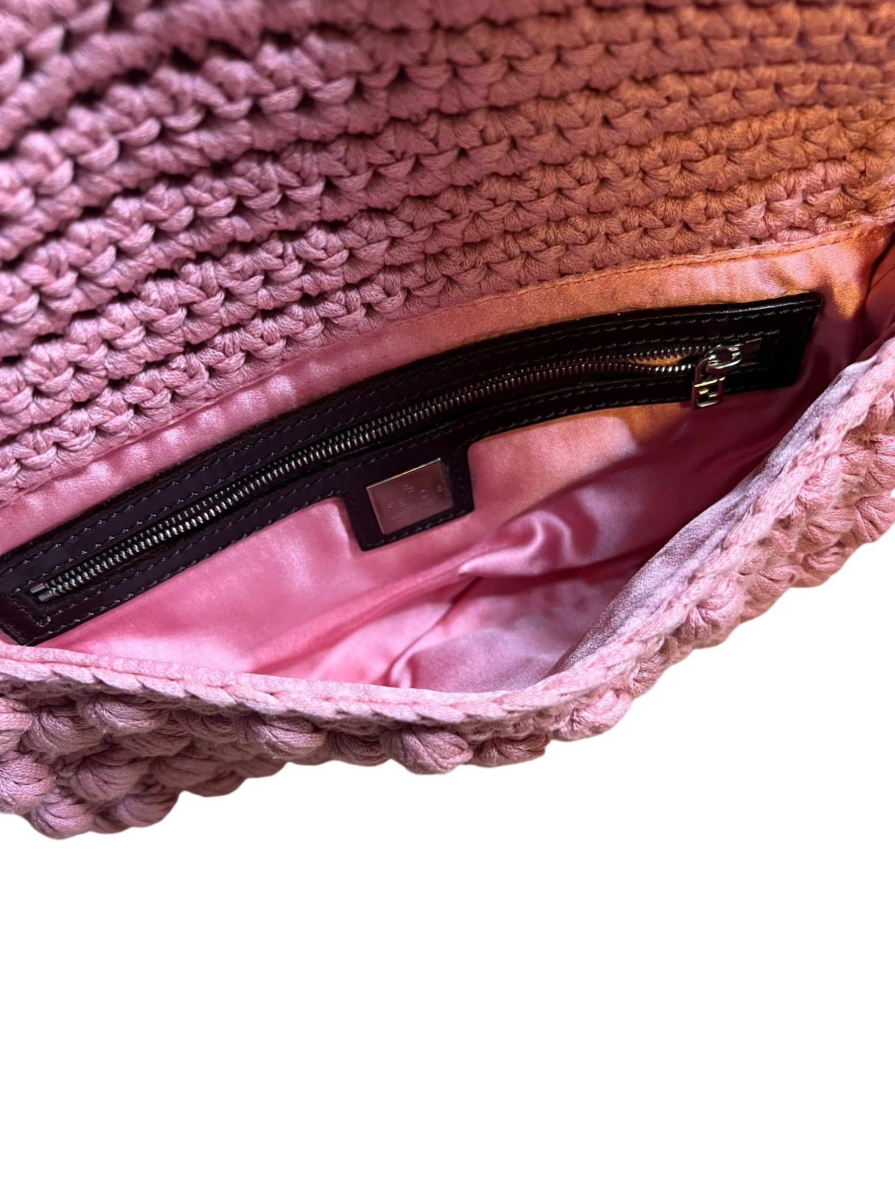 Fendi Knit Baguette Pink  DXBS0564