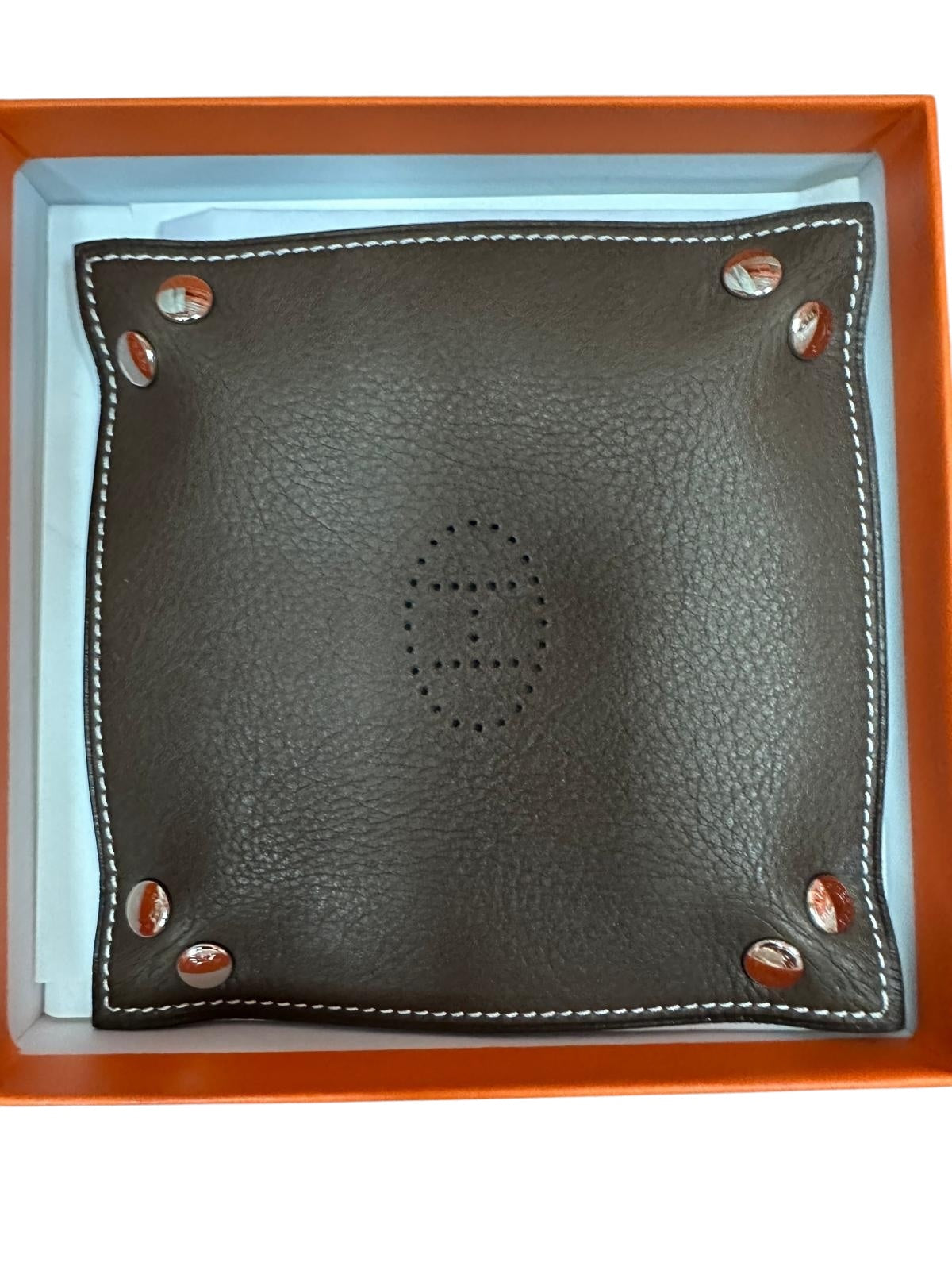 19. Hermes Leather Tray