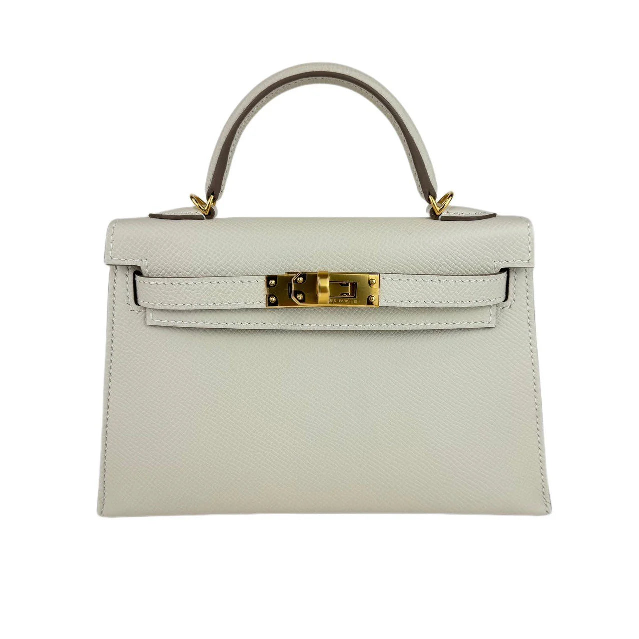 Hermes Kelly 20 Craie Epsom GHW #W SKCB-112374