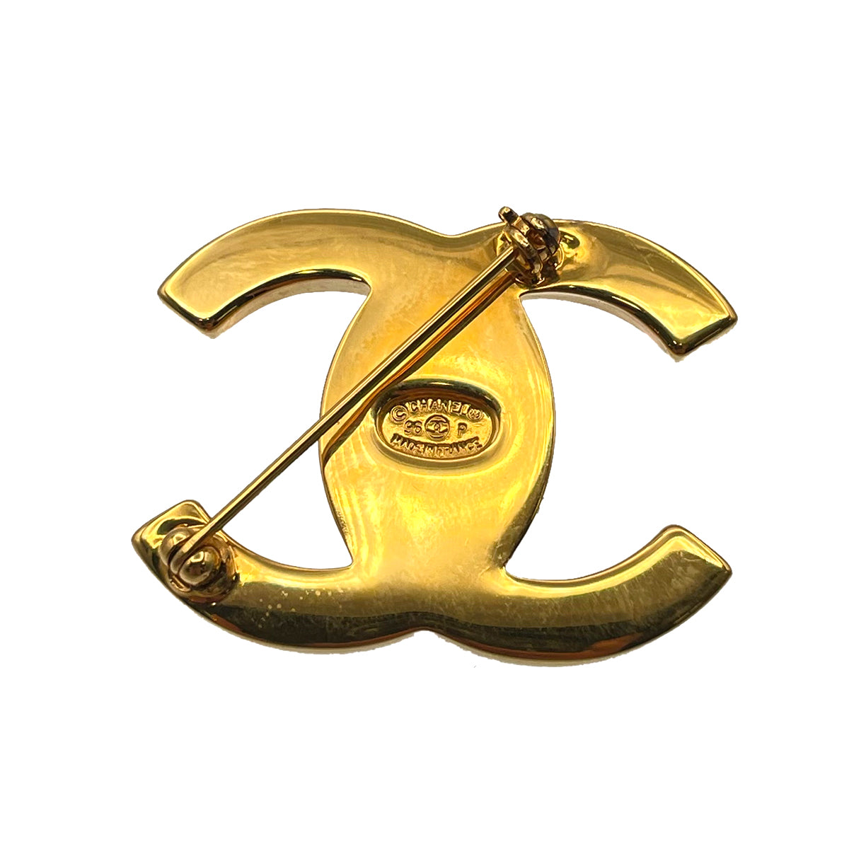 CHANEL VINTAGE BROACH COCO MARK TURN LOCK ACCESSORY 96P 90264440