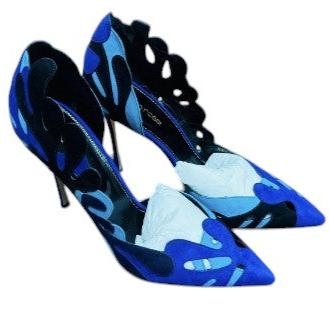 1. Sergio Rossi Suede & Patent Leather Pumps - 39