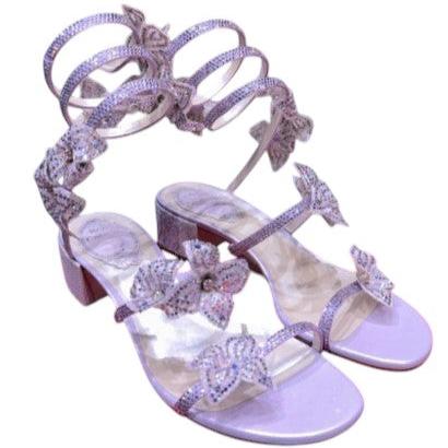 25. Rene Caovilla Floral Sandals - 36