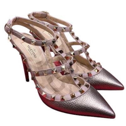 27. Valentino Garavani Patent Rockstud Caged Pump - 36