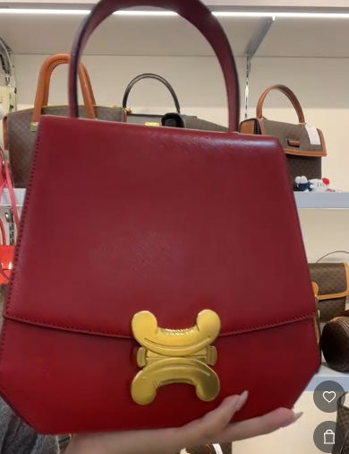 celine red bag