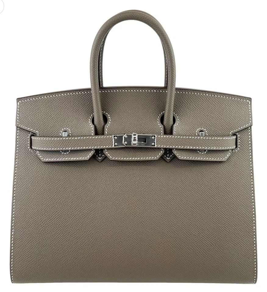 Hermes Birkin 25 Sellier Etoupe Epsom PHW #W SKCB-148602